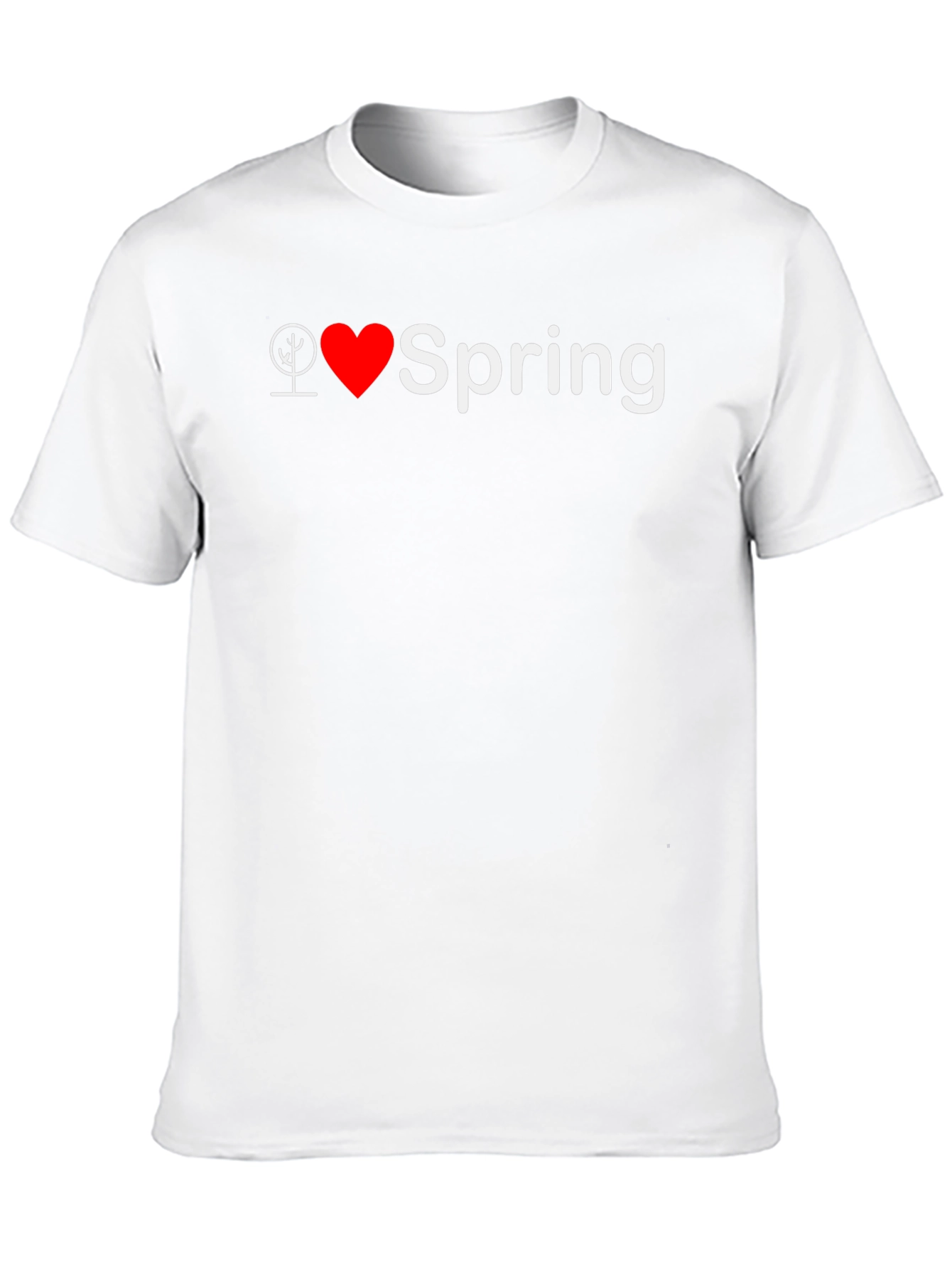 I Heart Spring Black T-Shirt