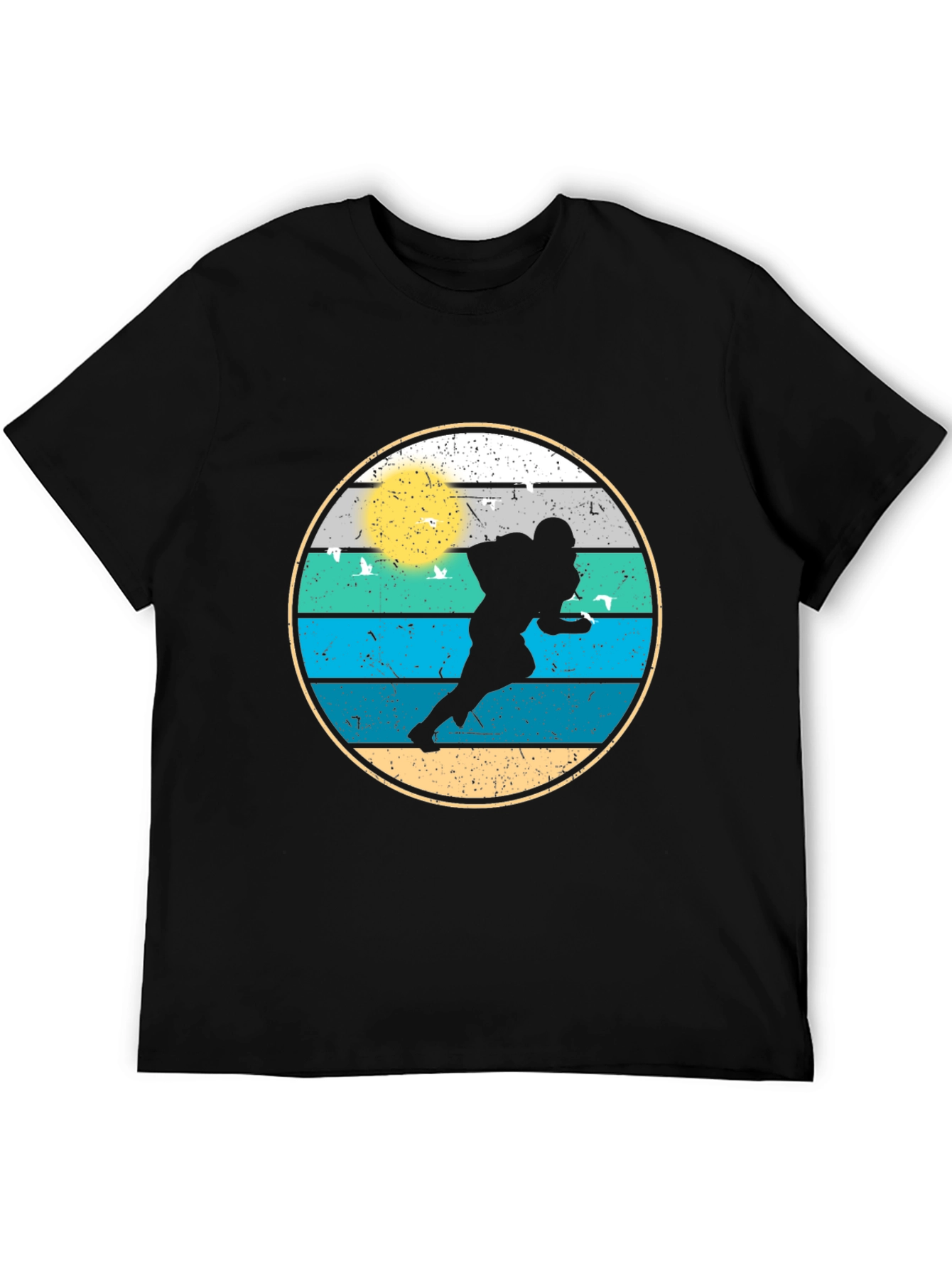 Retro Football Player Graphic Tee