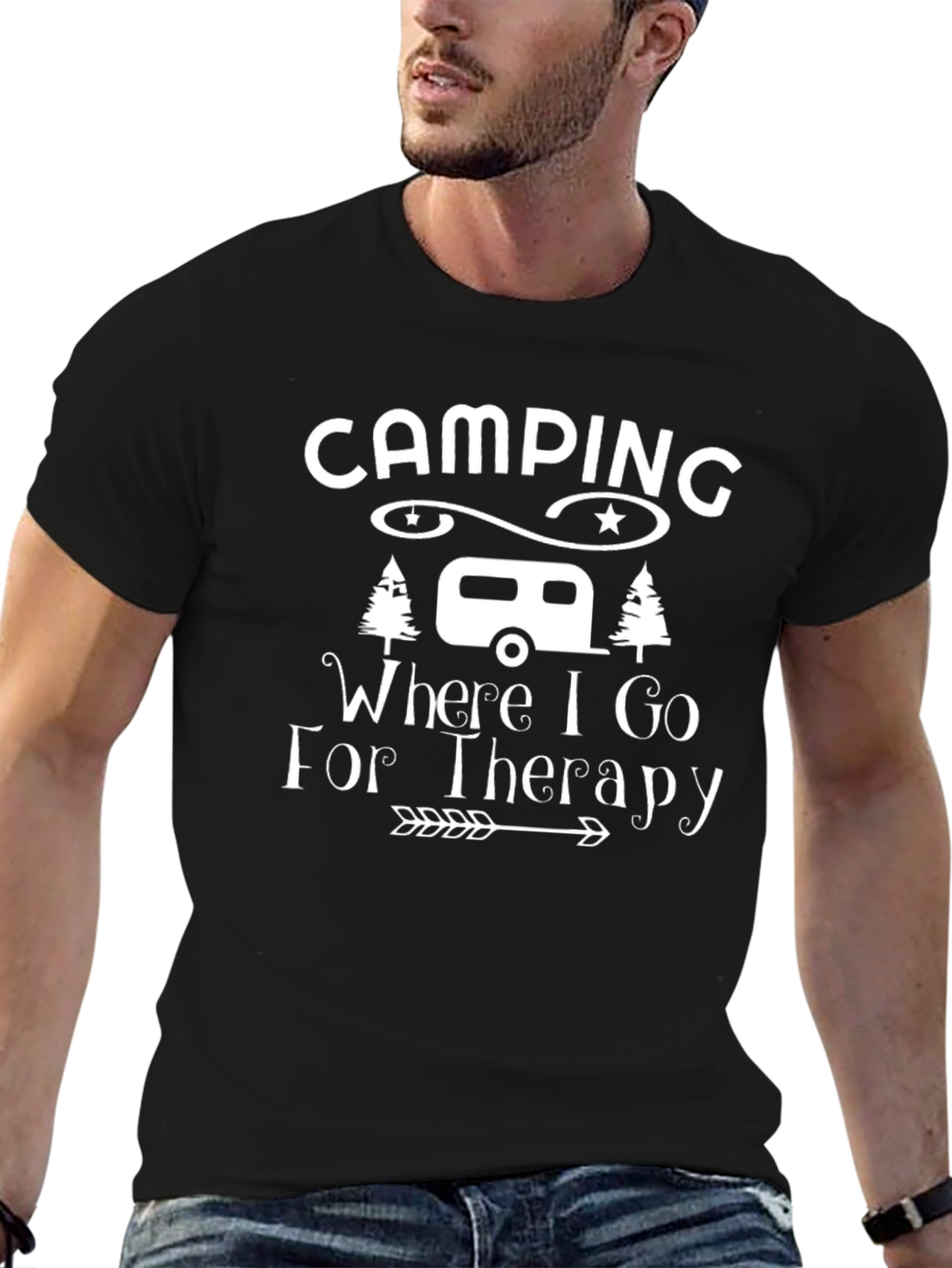 Camping Therapy T-Shirt - Outdoor Adventure Tee