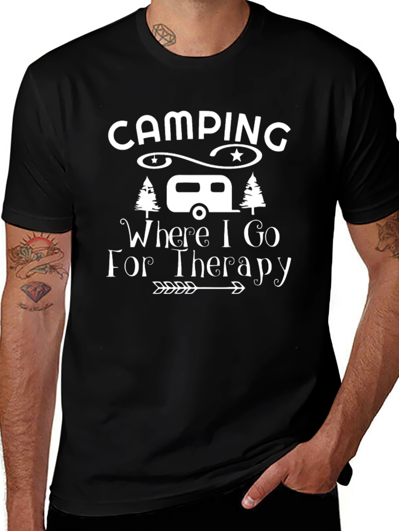 Camping Therapy T-Shirt - Outdoor Adventure Tee