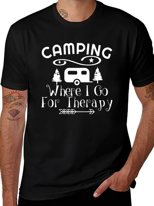Camping Therapy T-Shirt - Outdoor Adventure Tee