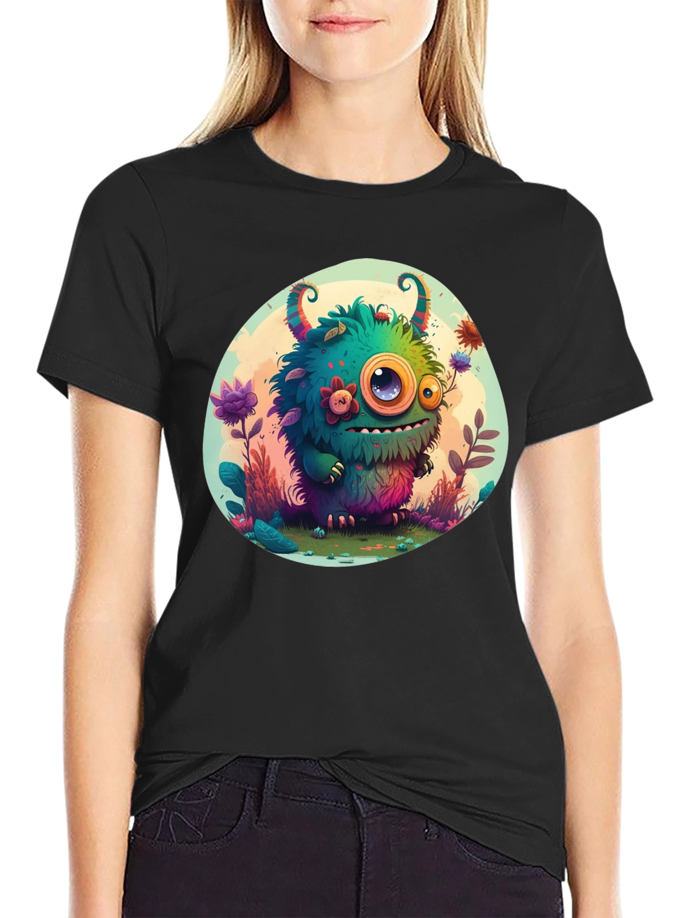 Monster Graphic Tee - Fun Cartoon Creature T-Shirt