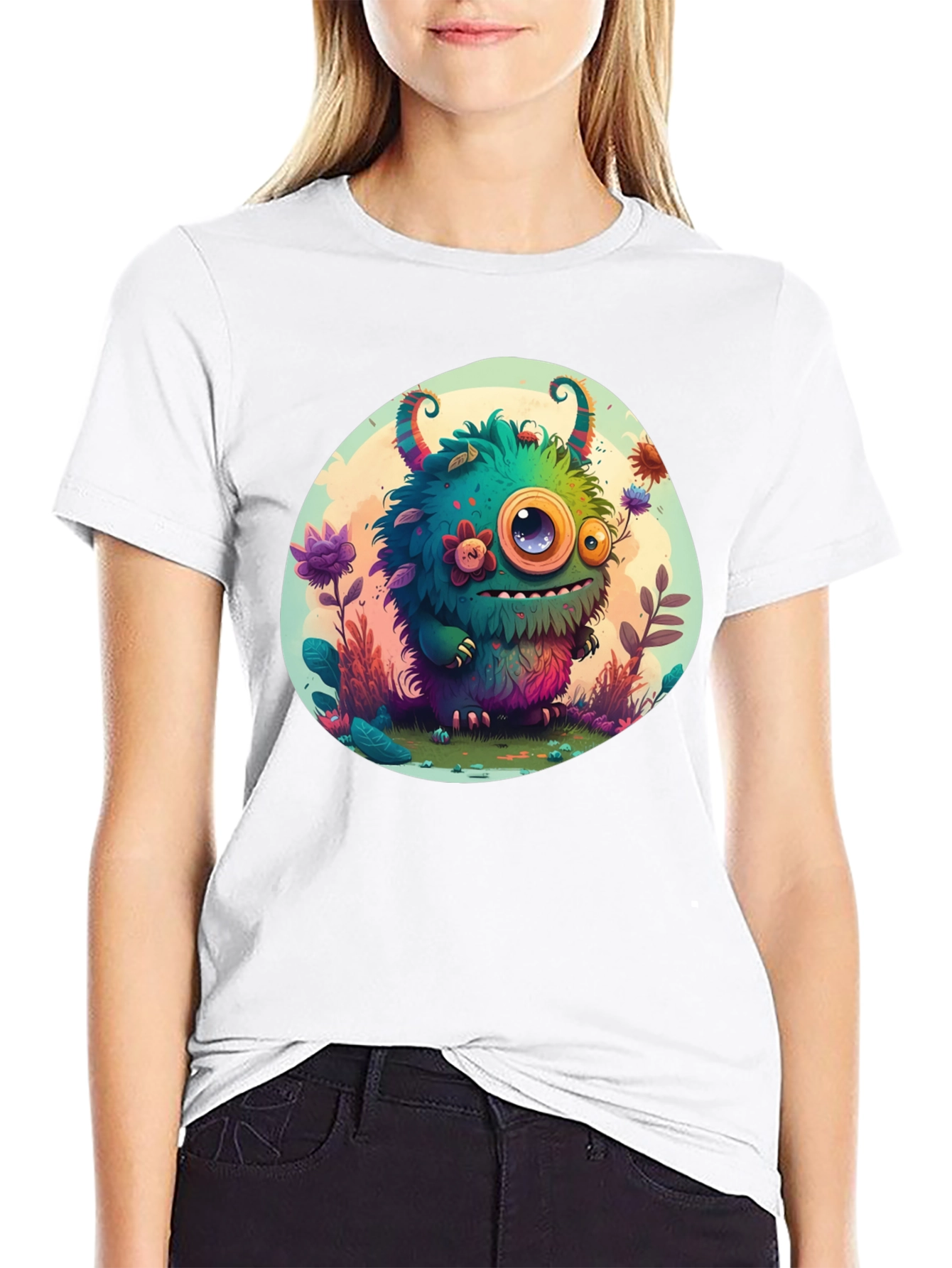 Monster Graphic Tee - Fun Cartoon Creature T-Shirt
