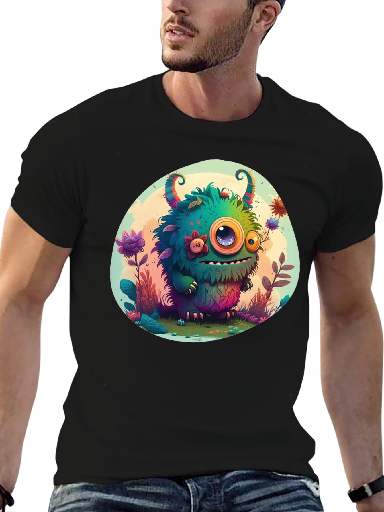 Monster Graphic Tee - Fun Cartoon Creature T-Shirt