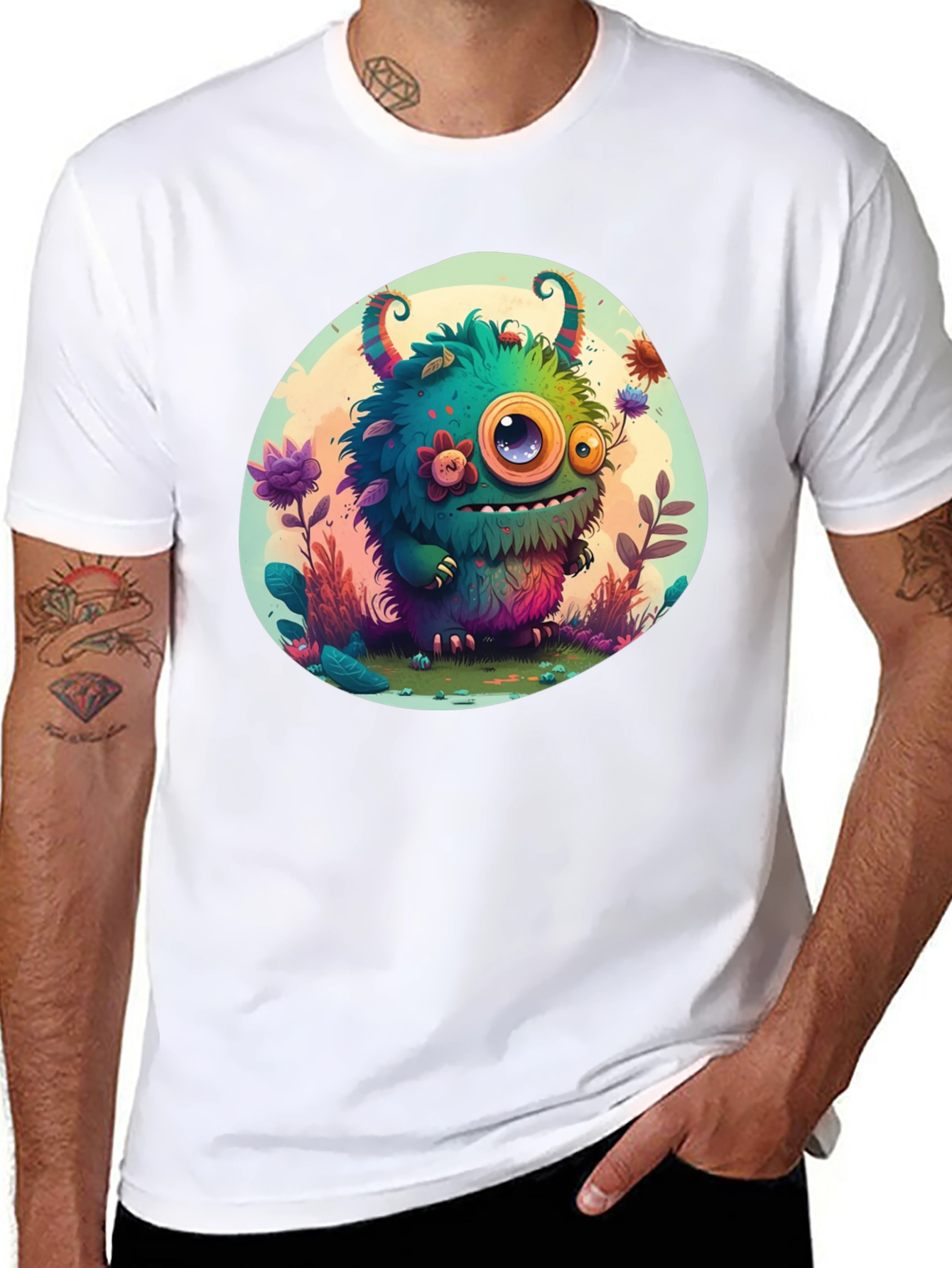 Monster Graphic Tee - Fun Cartoon Creature T-Shirt