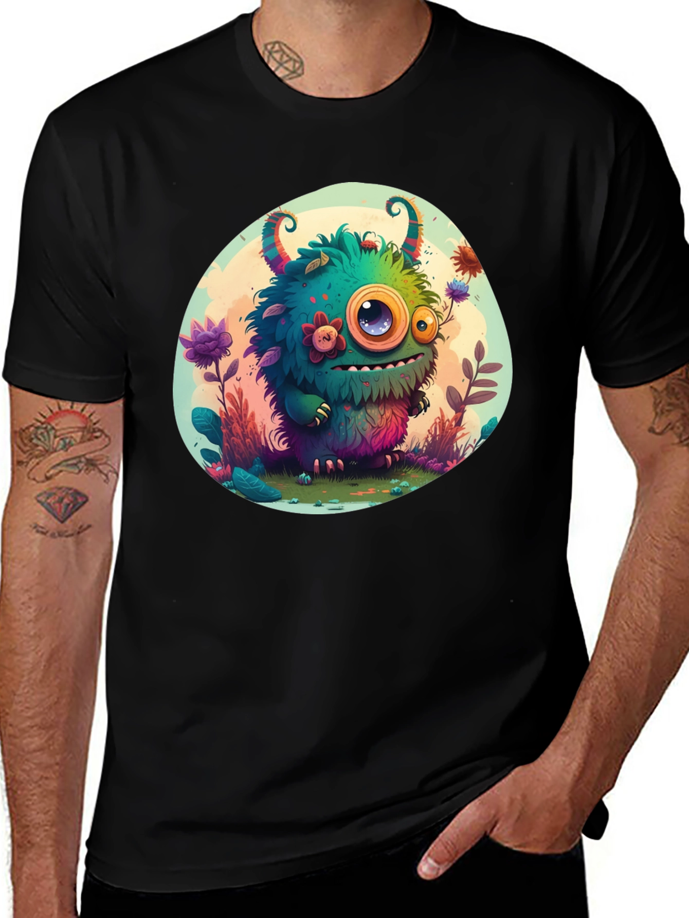 Monster Graphic Tee - Fun Cartoon Creature T-Shirt
