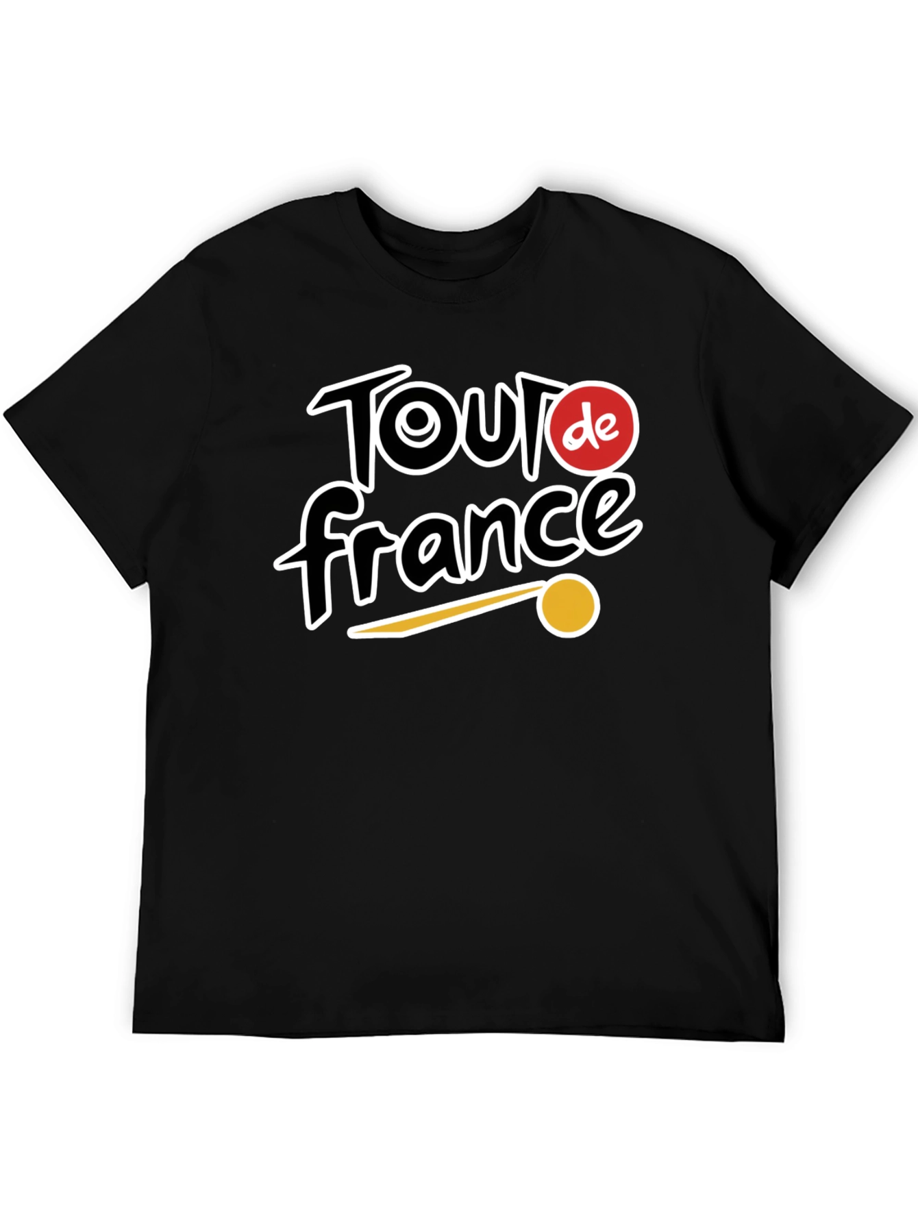 Tour de France Cycling Fan T-Shirt - Black