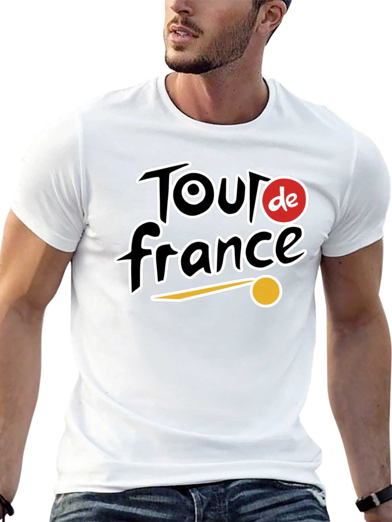Tour de France Cycling Fan T-Shirt - Black
