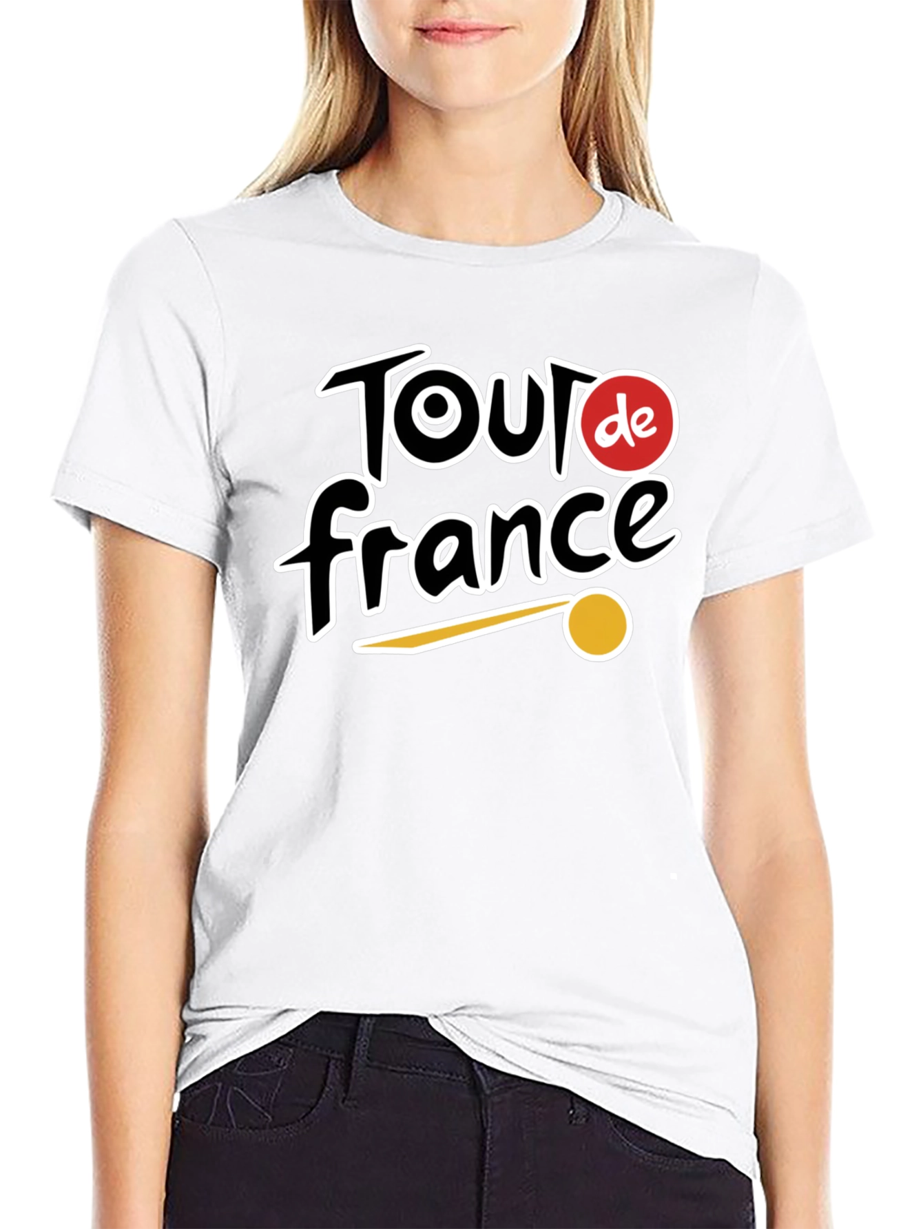 Tour de France Cycling Fan T-Shirt - Black