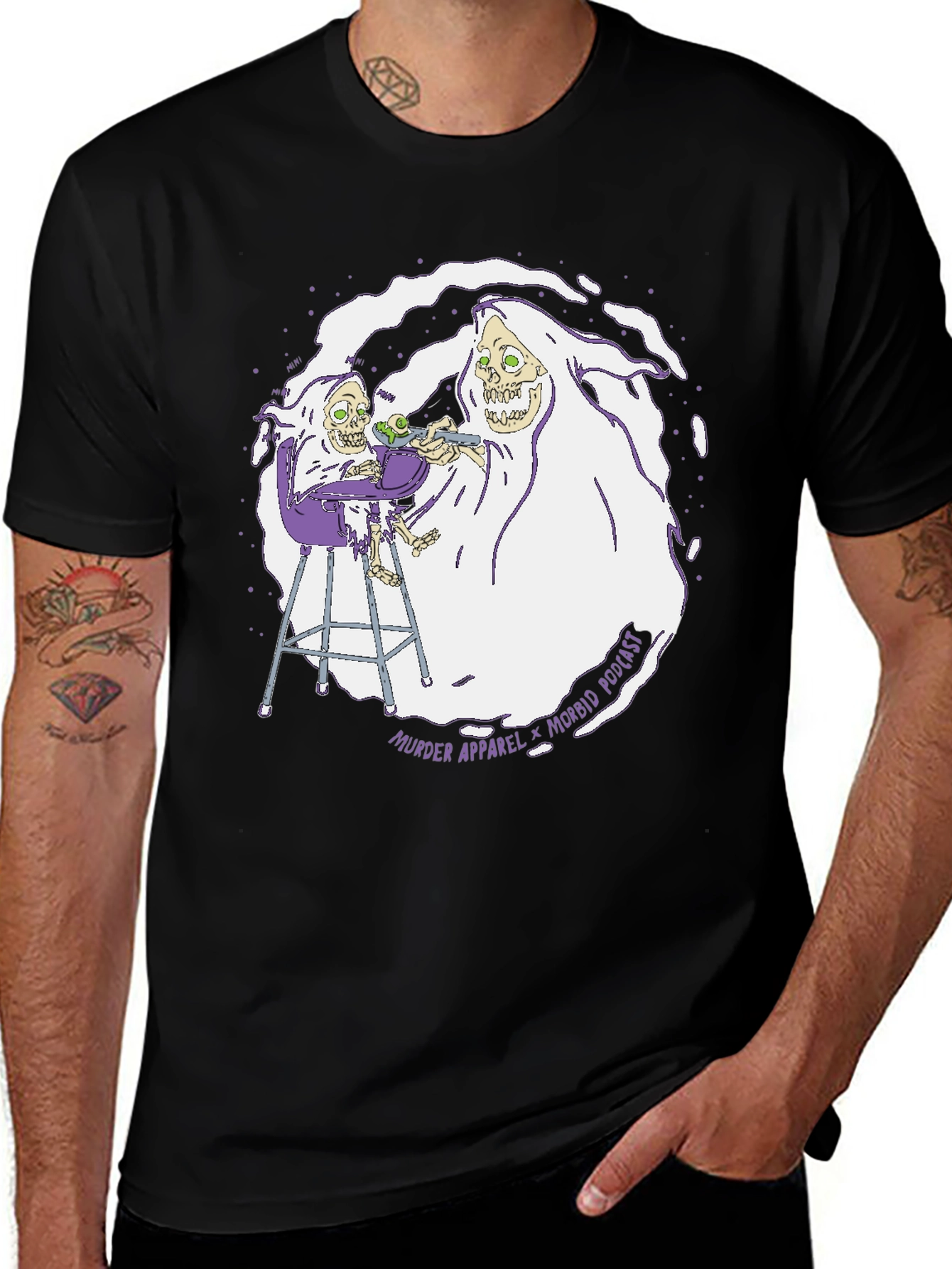 Morbid Podcast Murder Apparel Graphic T-Shirt