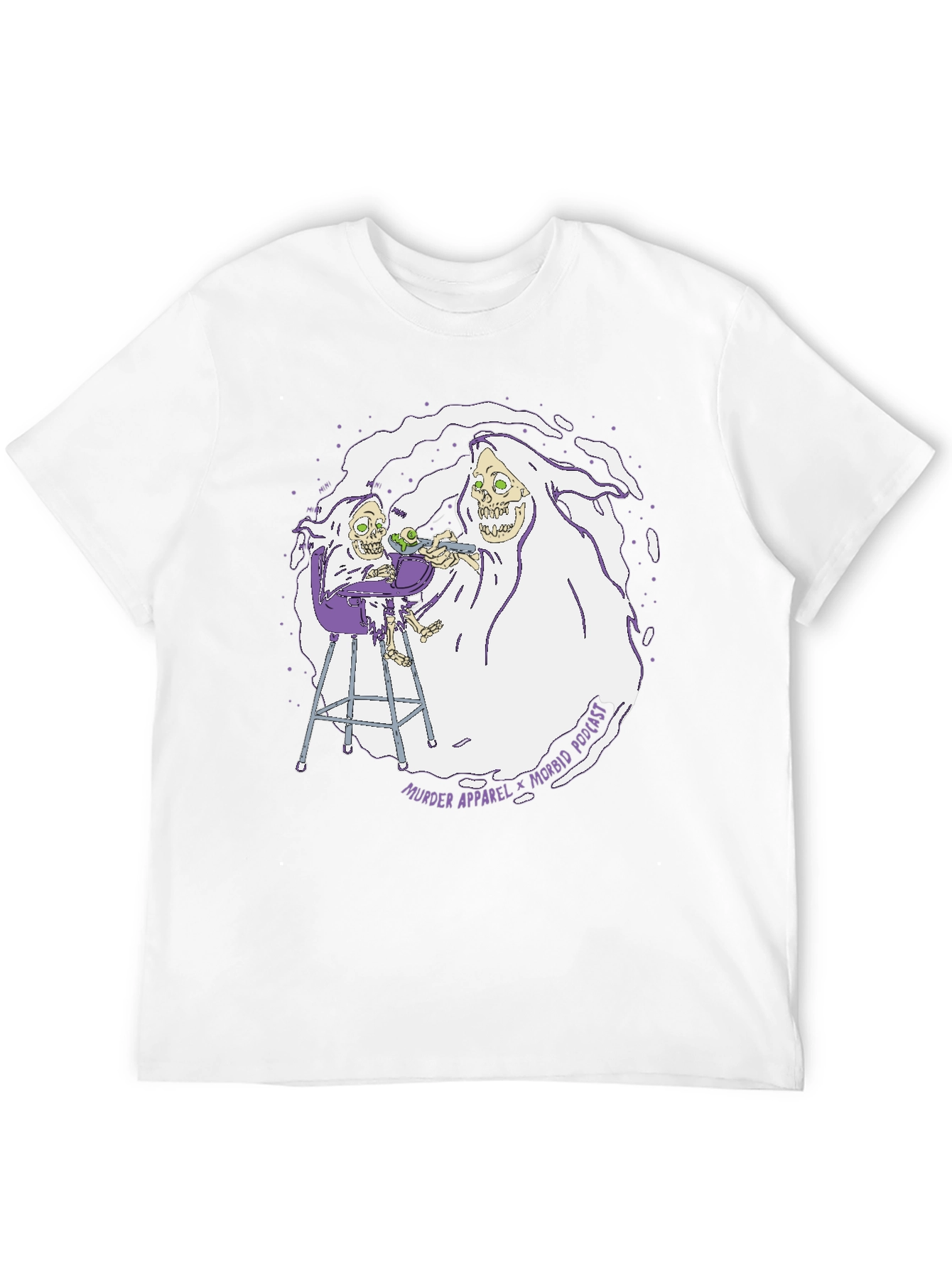 Morbid Podcast Murder Apparel Graphic T-Shirt