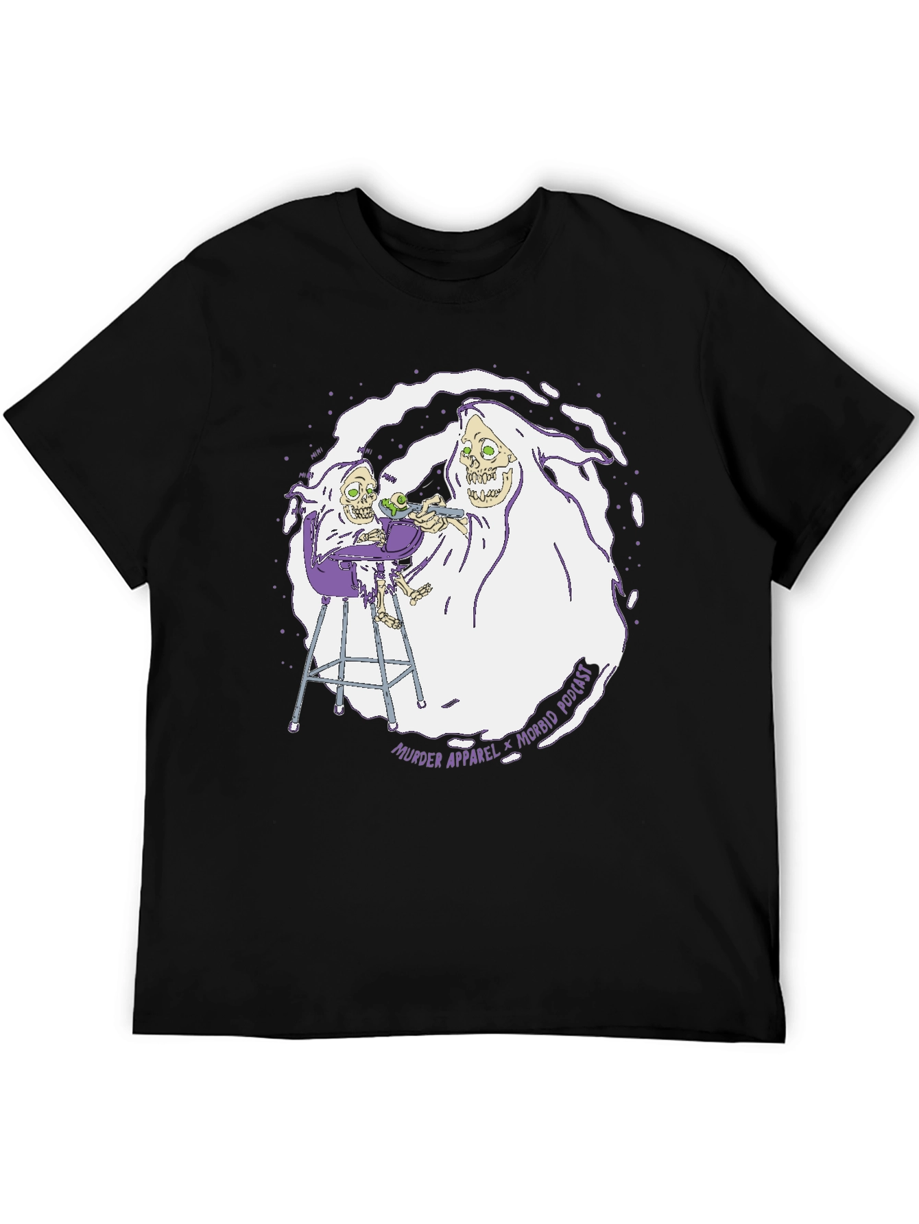 Morbid Podcast Murder Apparel Graphic T-Shirt