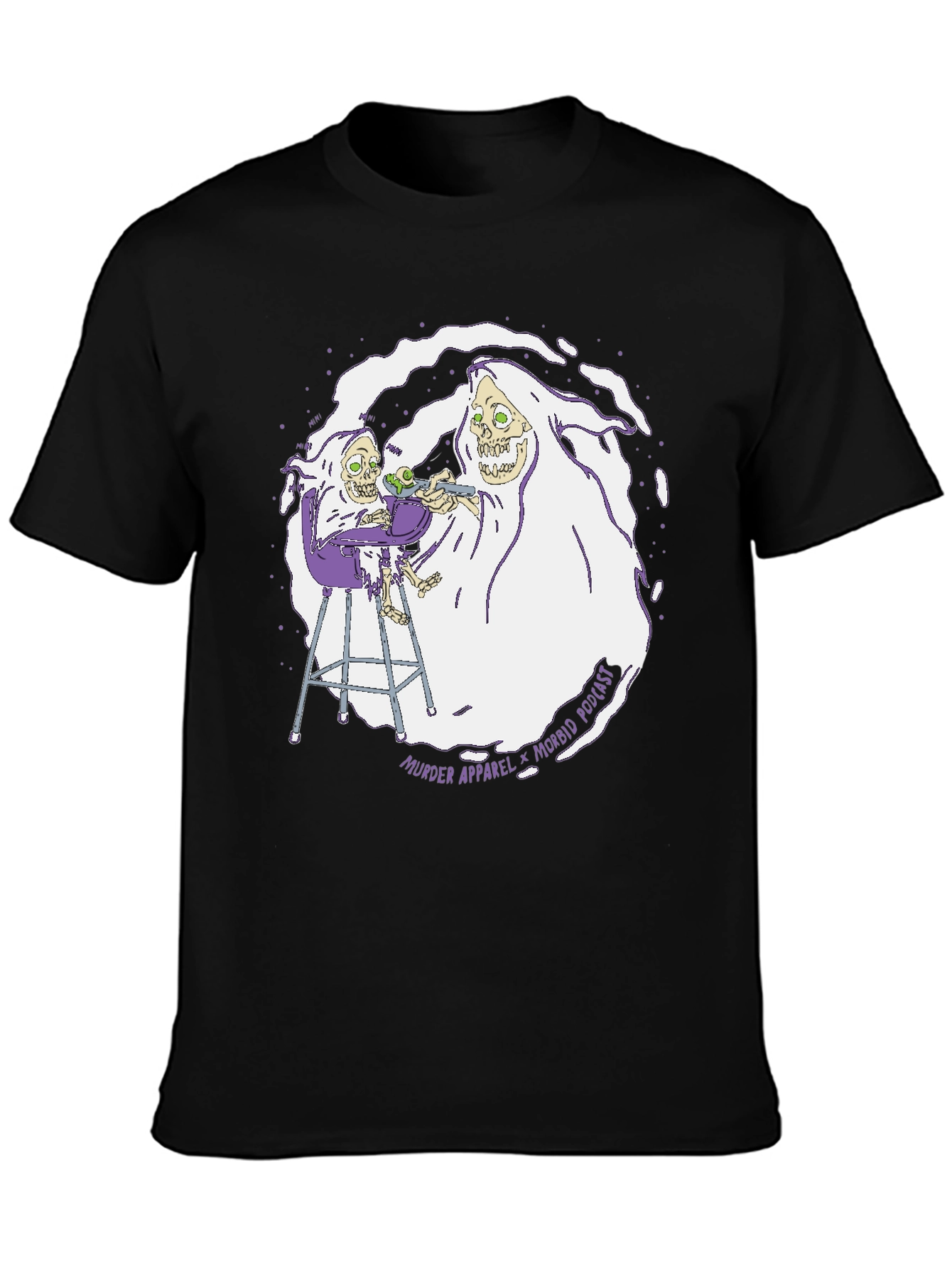 Morbid Podcast Murder Apparel Graphic T-Shirt