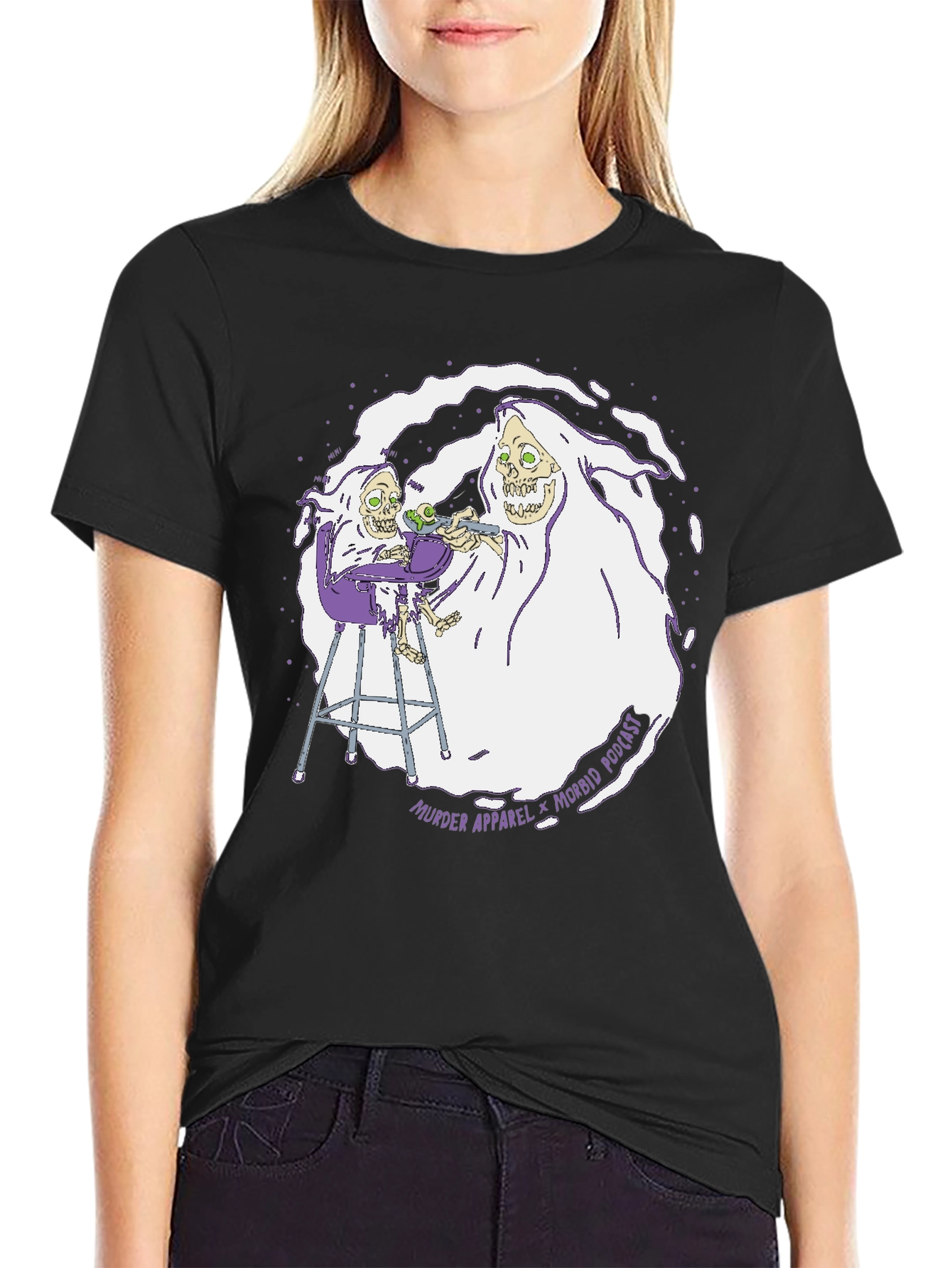 Morbid Podcast Murder Apparel Graphic T-Shirt