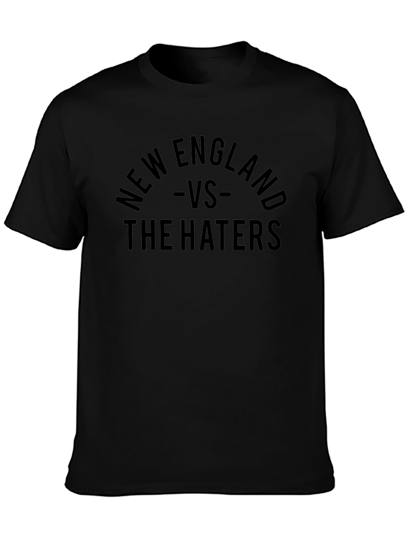 New England VS The Haters Black T-Shirt