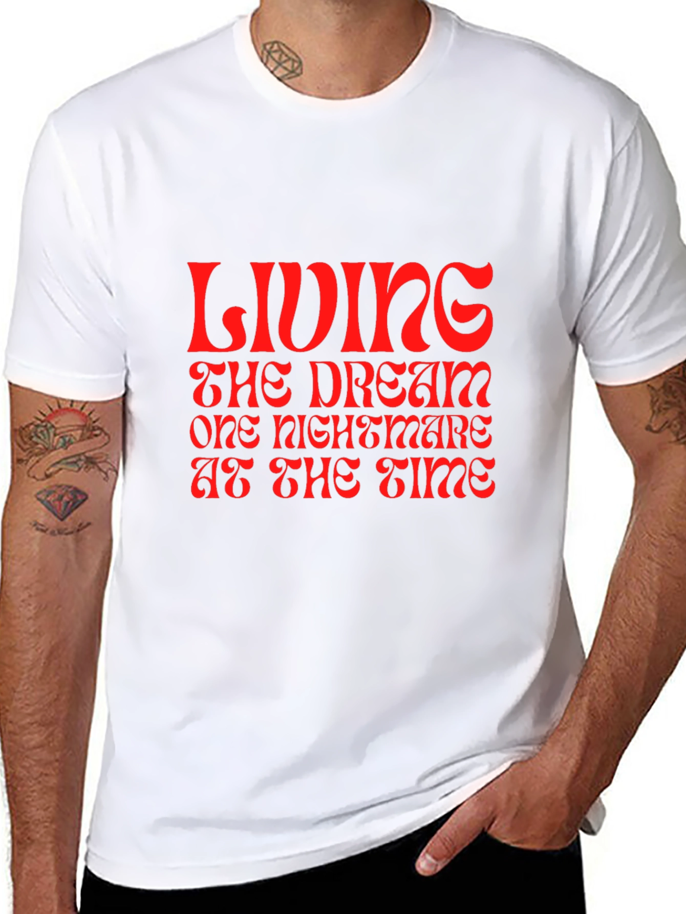 Living the Dream Graphic Tee - Black