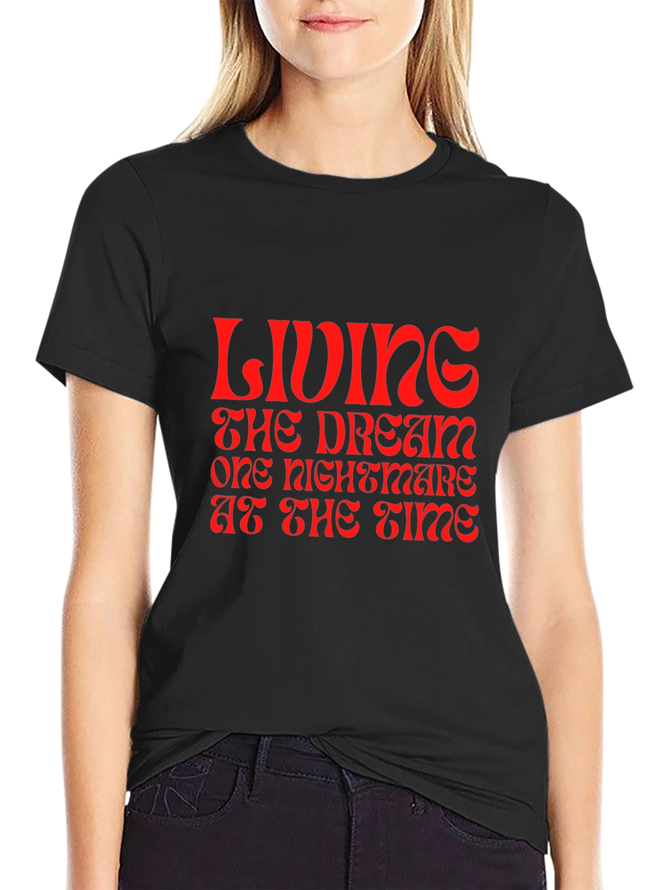 Living the Dream Graphic Tee - Black