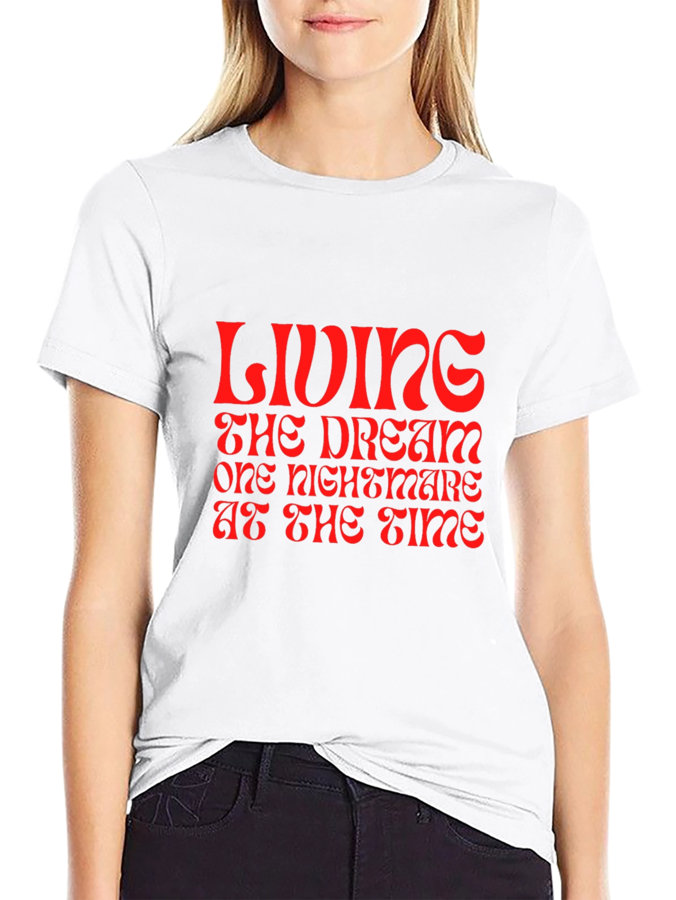 Living the Dream Graphic Tee - Black