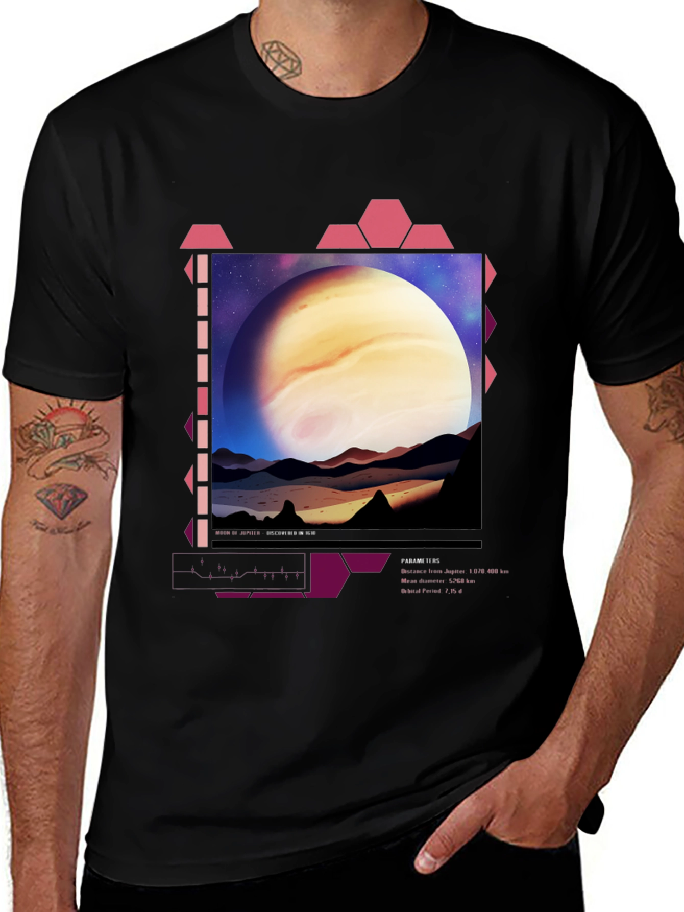 Jupiter Planet Graphic T-Shirt - Space Aesthetic