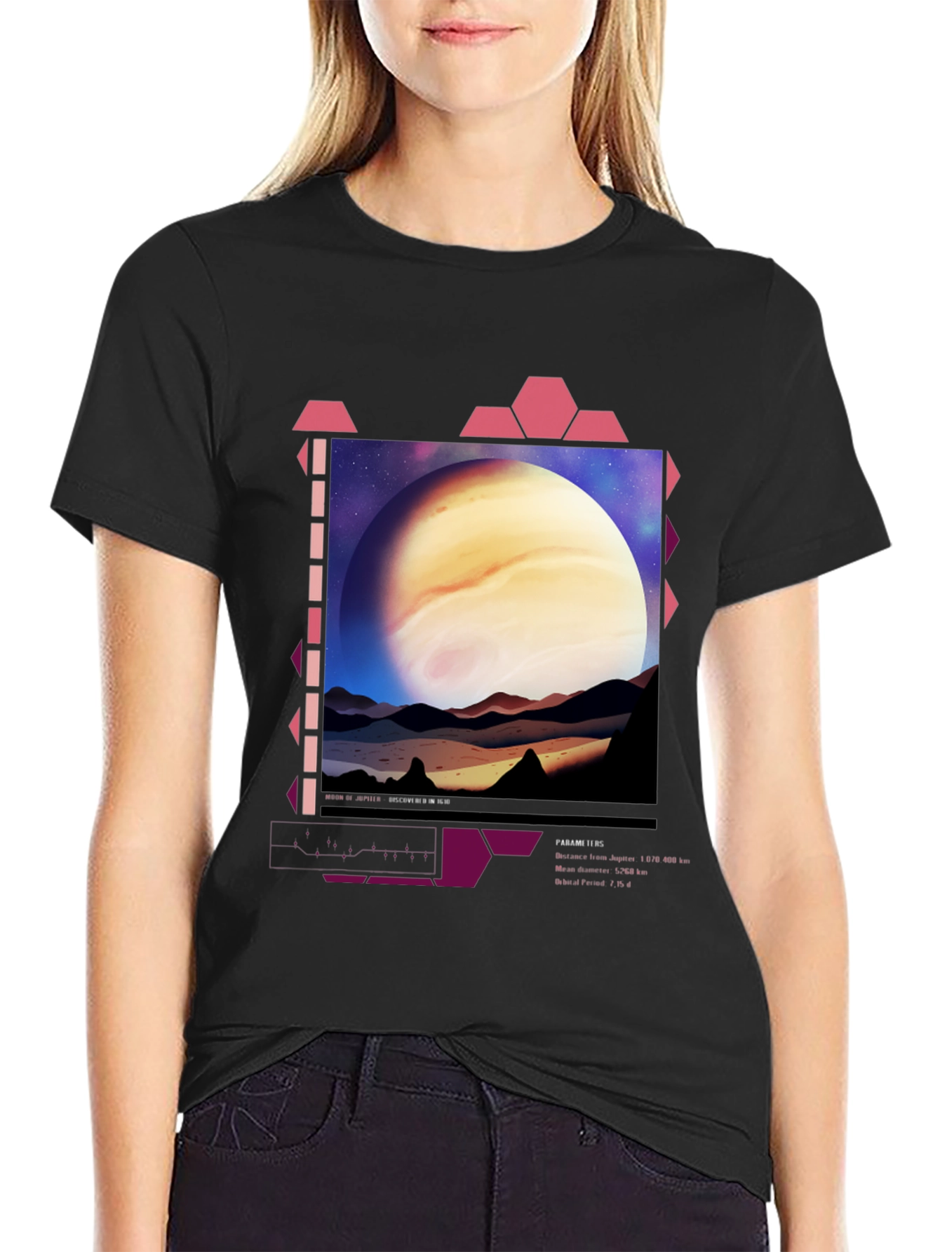 Jupiter Planet Graphic T-Shirt - Space Aesthetic