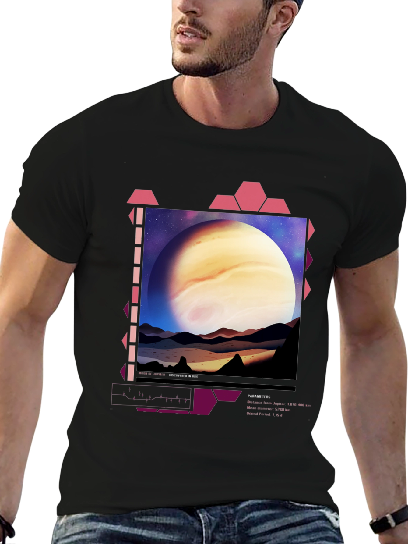 Jupiter Planet Graphic T-Shirt - Space Aesthetic
