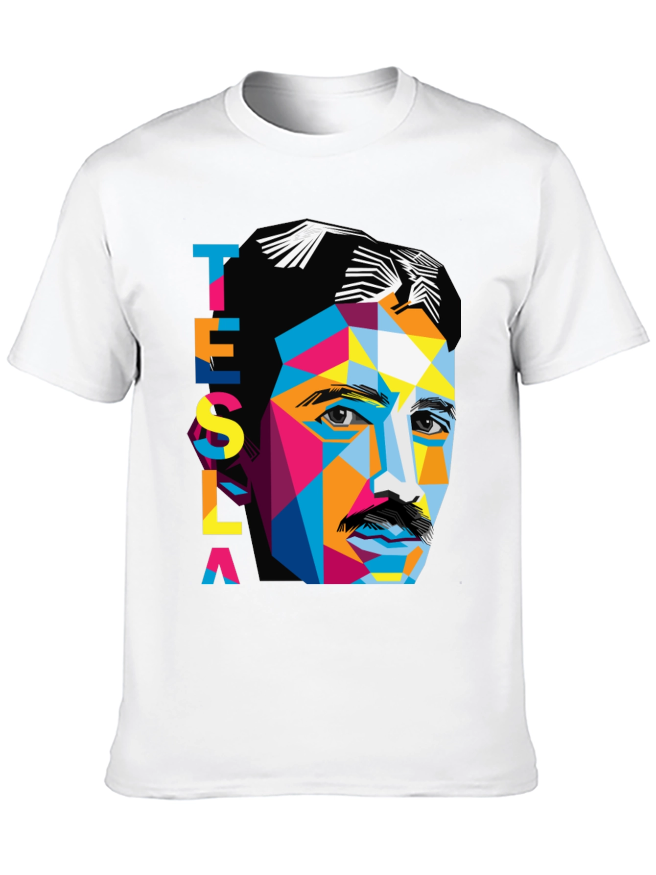 Tesla Graphic T-Shirt - Unique Geometric Design