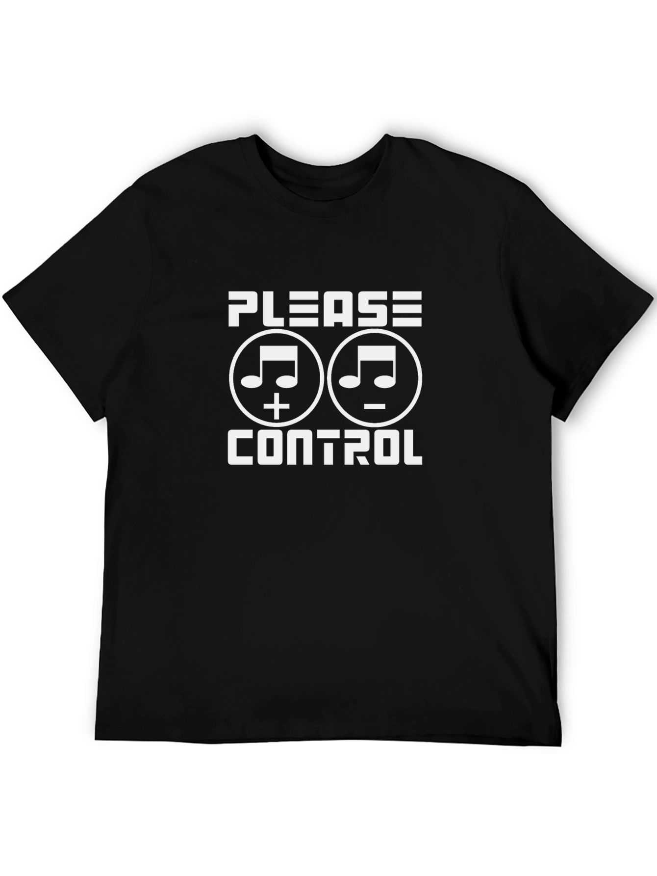 Please Control Music Note Graphic T-Shirt