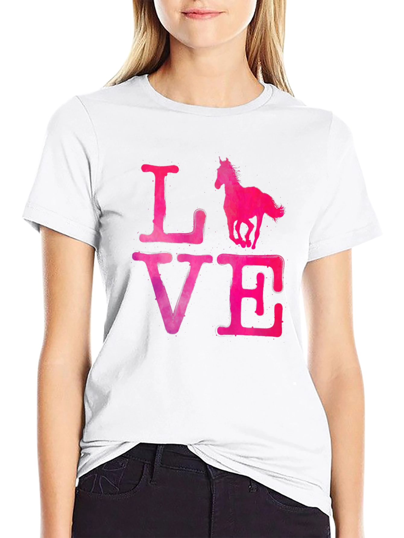 Love Horse T-Shirt - Black