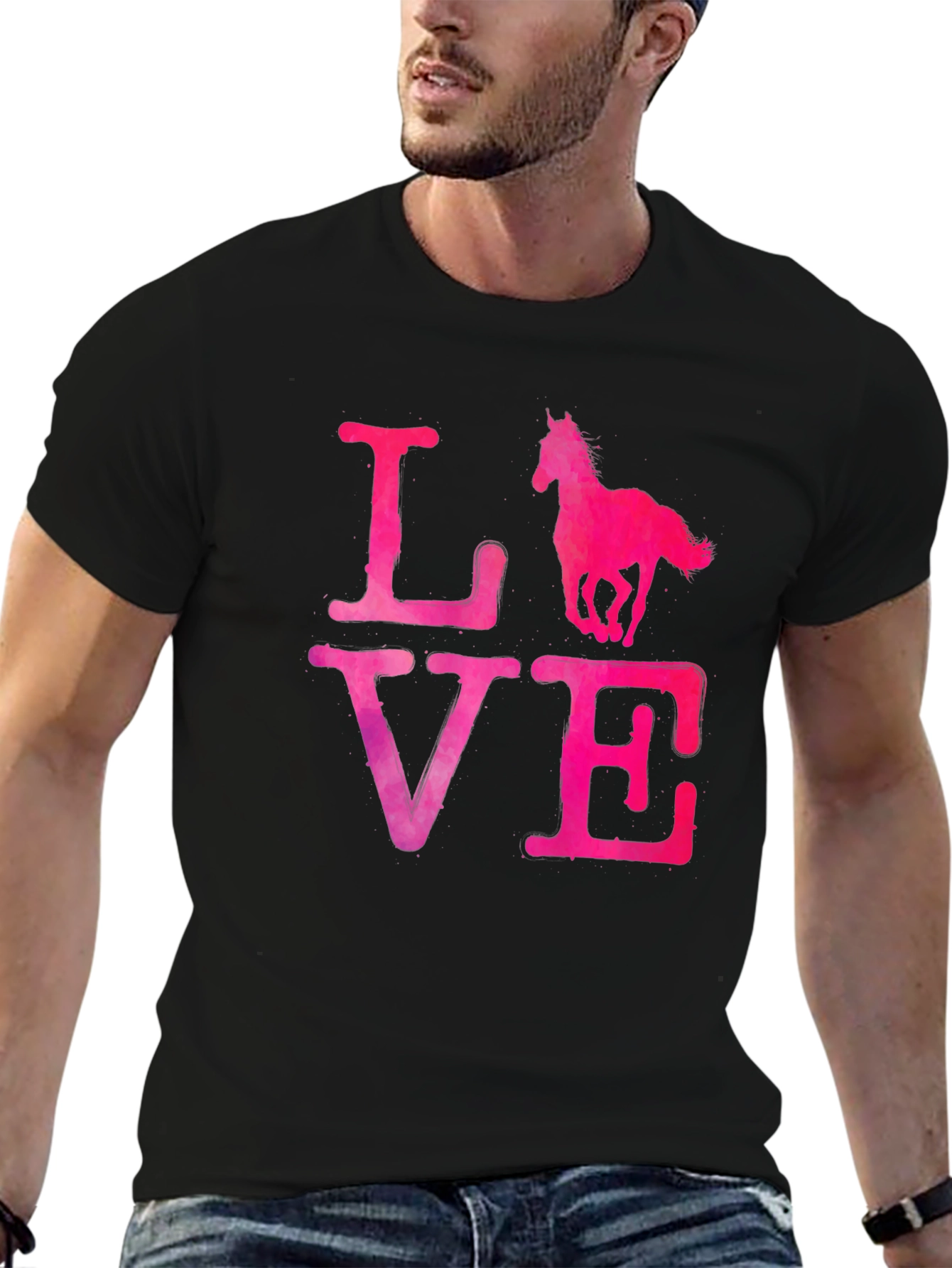 Love Horse T-Shirt - Black