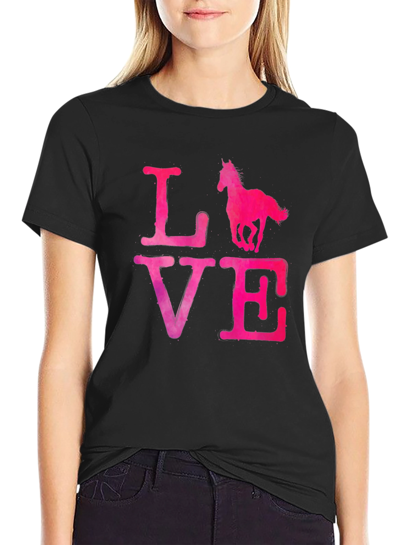 Love Horse T-Shirt - Black