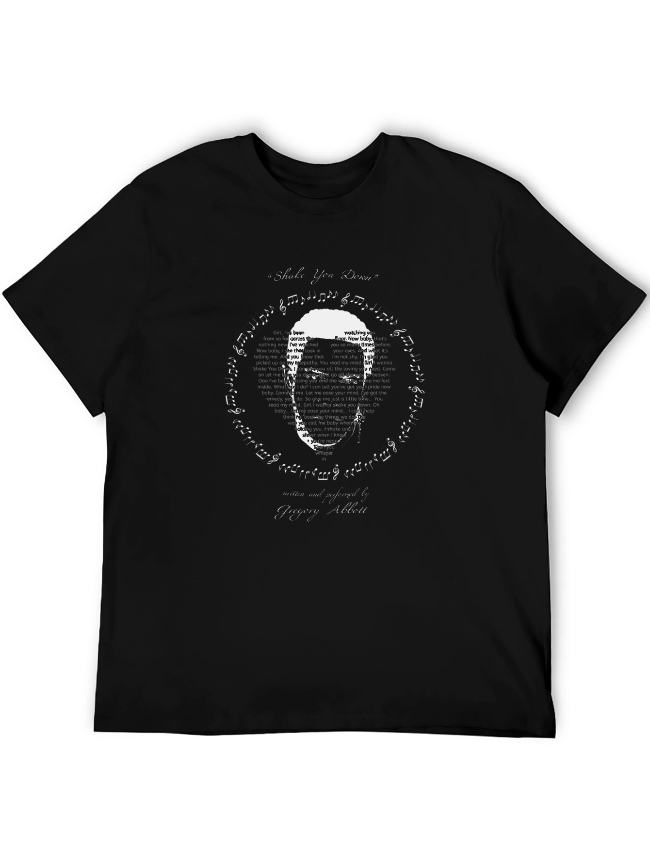 Gregory Abbott Shake You Down Black T-Shirt