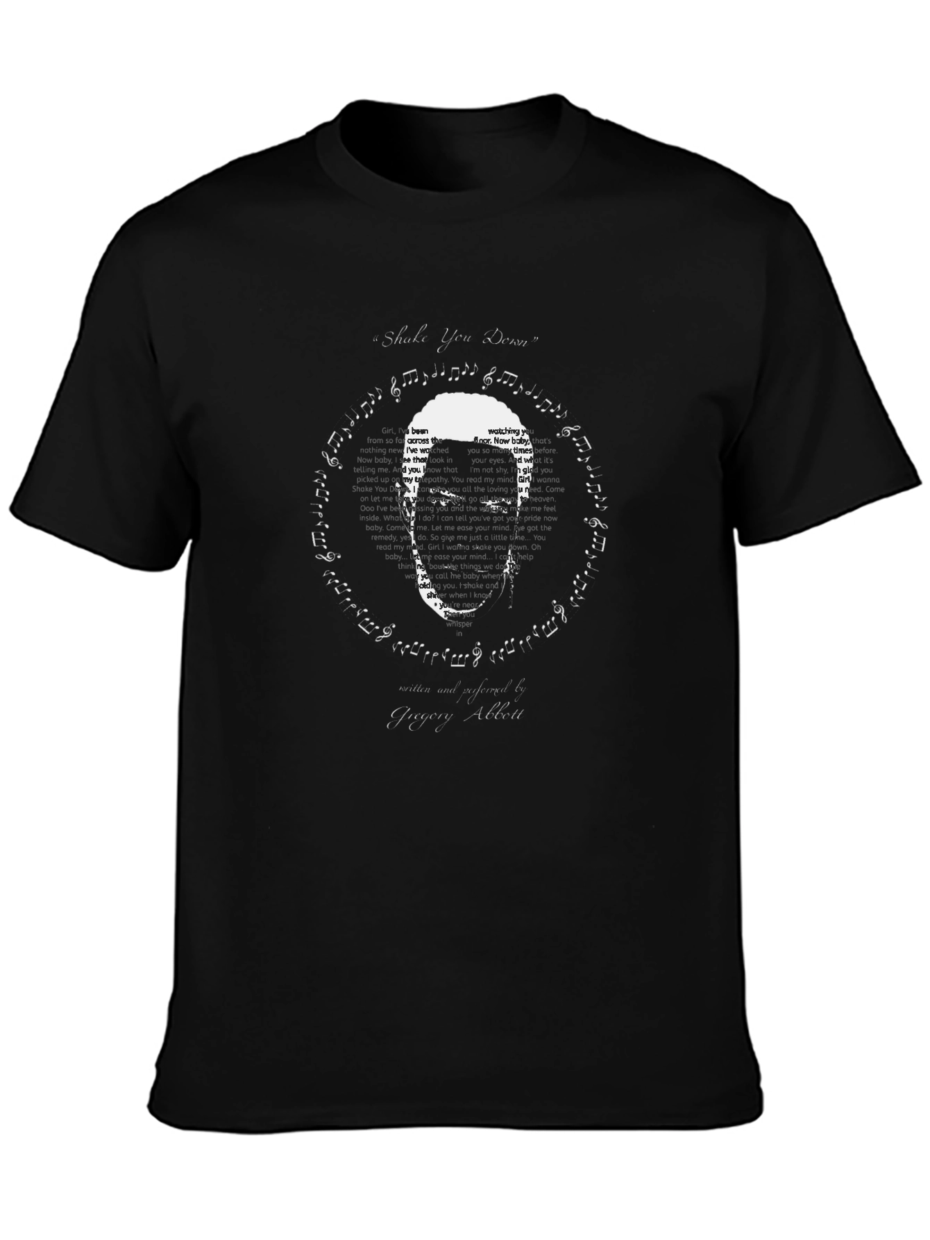 Gregory Abbott Shake You Down Black T-Shirt