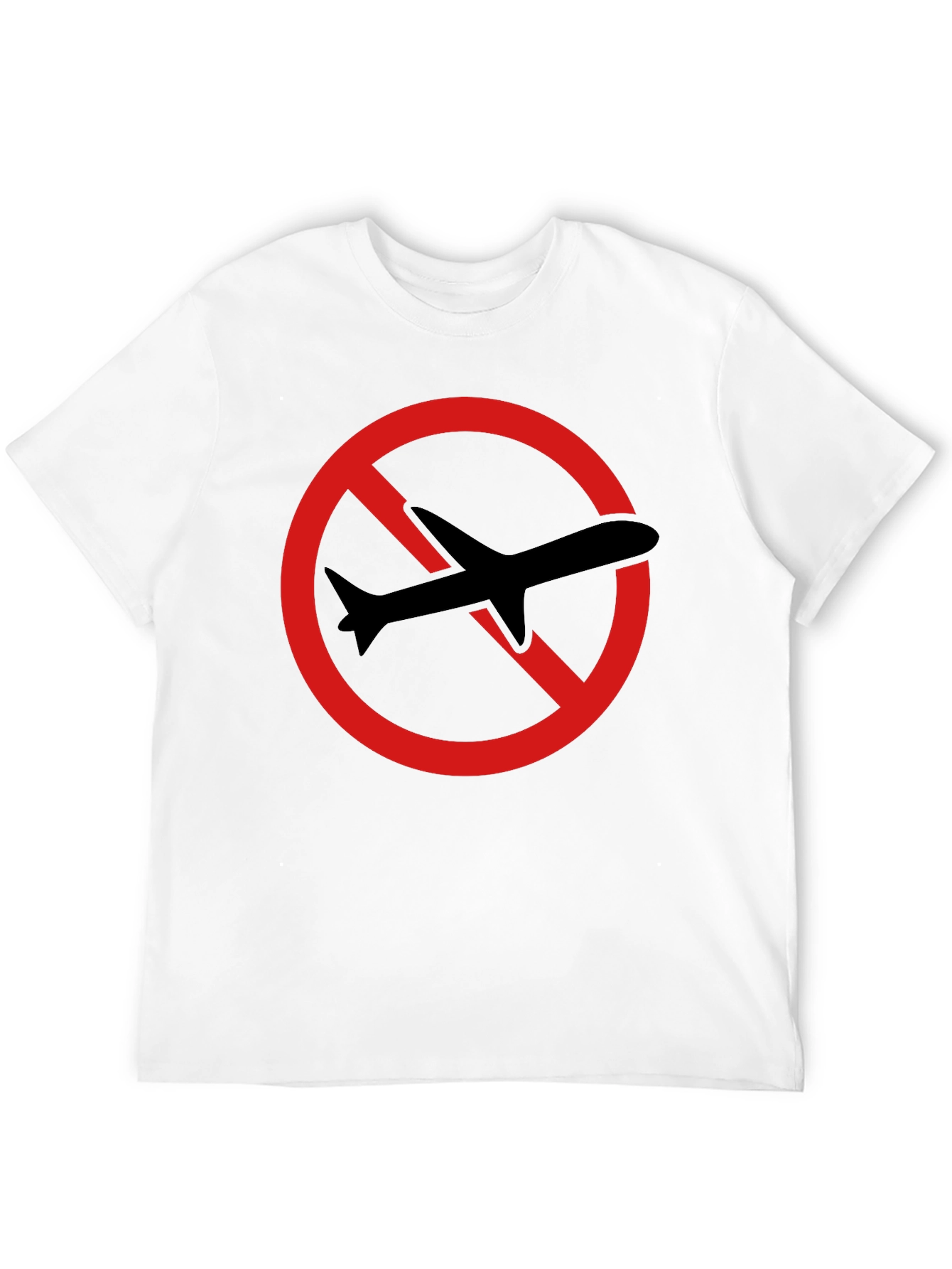 No Flights T-Shirt - Black Crew Neck Tee
