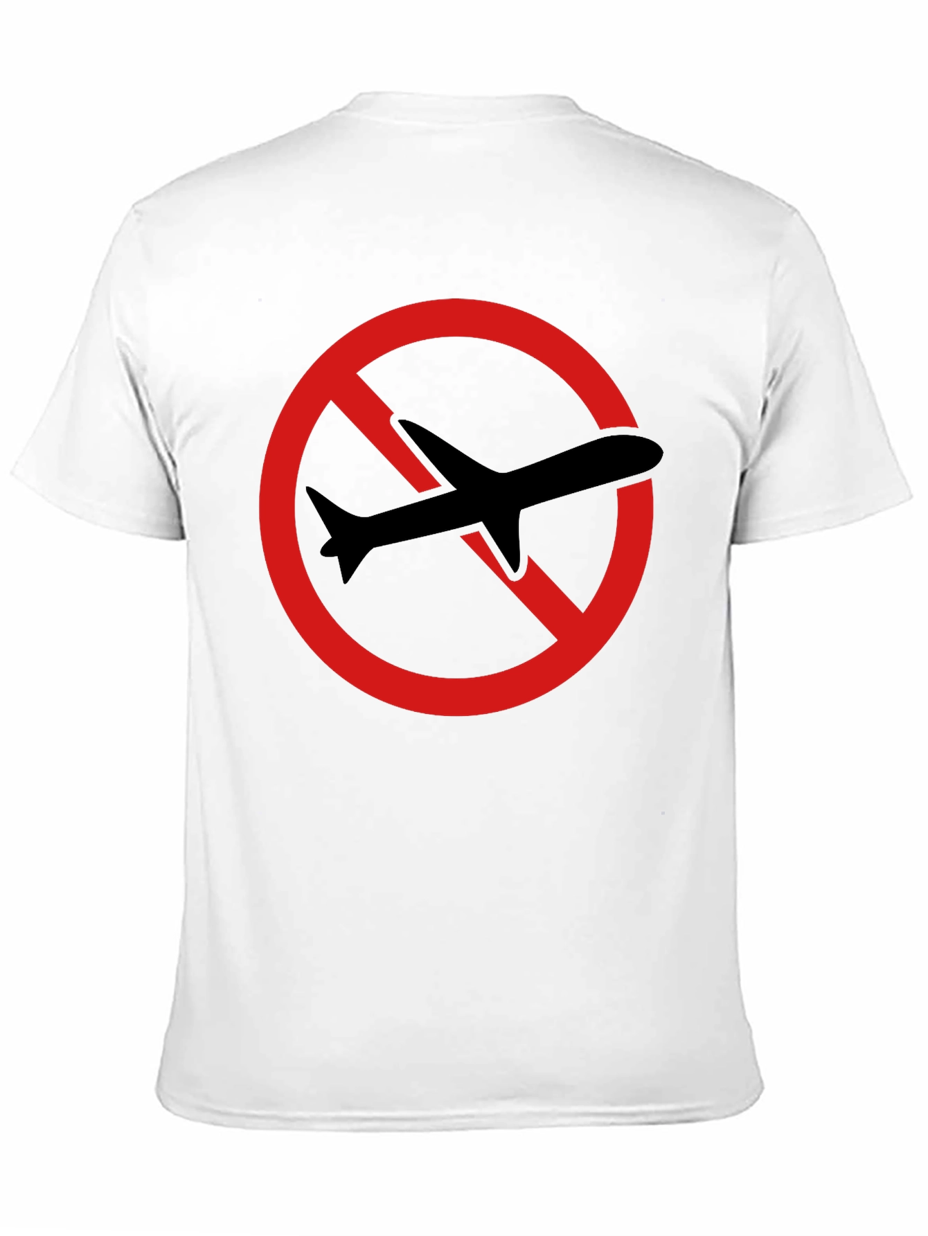 No Flights T-Shirt - Black Crew Neck Tee