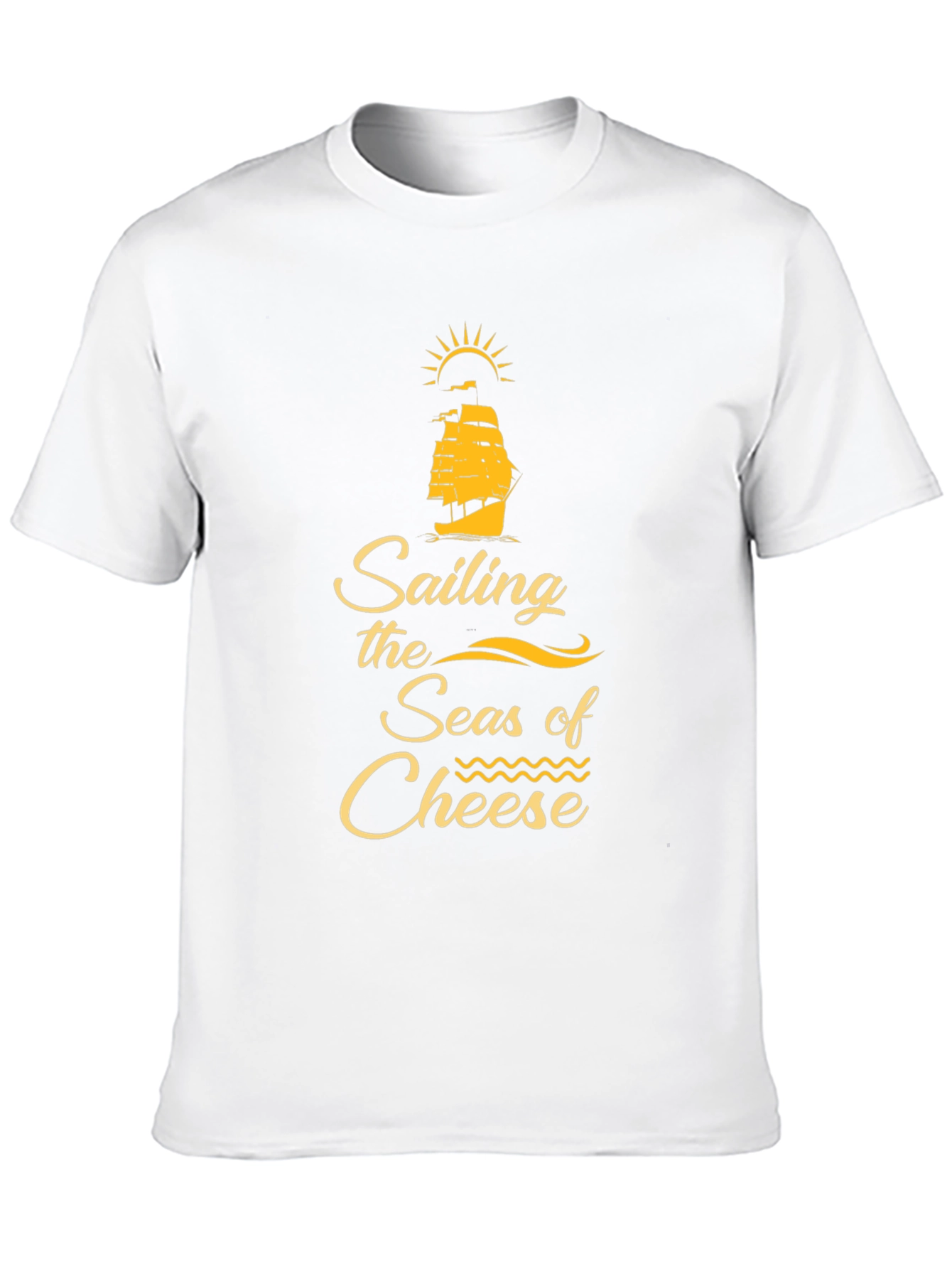 Sailing the Seas of Cheese Black T-Shirt