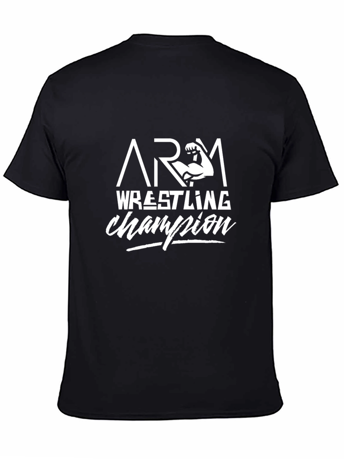 Arm Wrestling Champion Black T-Shirt