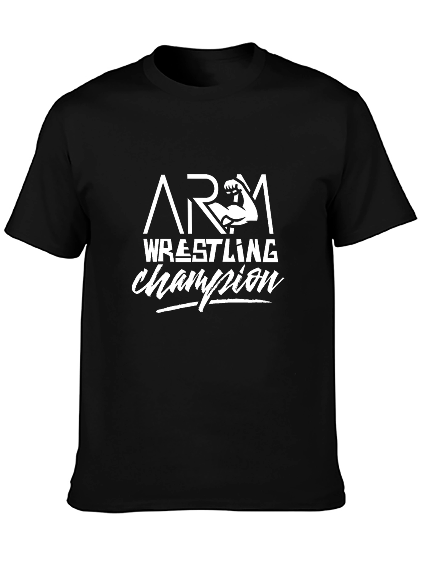 Arm Wrestling Champion Black T-Shirt