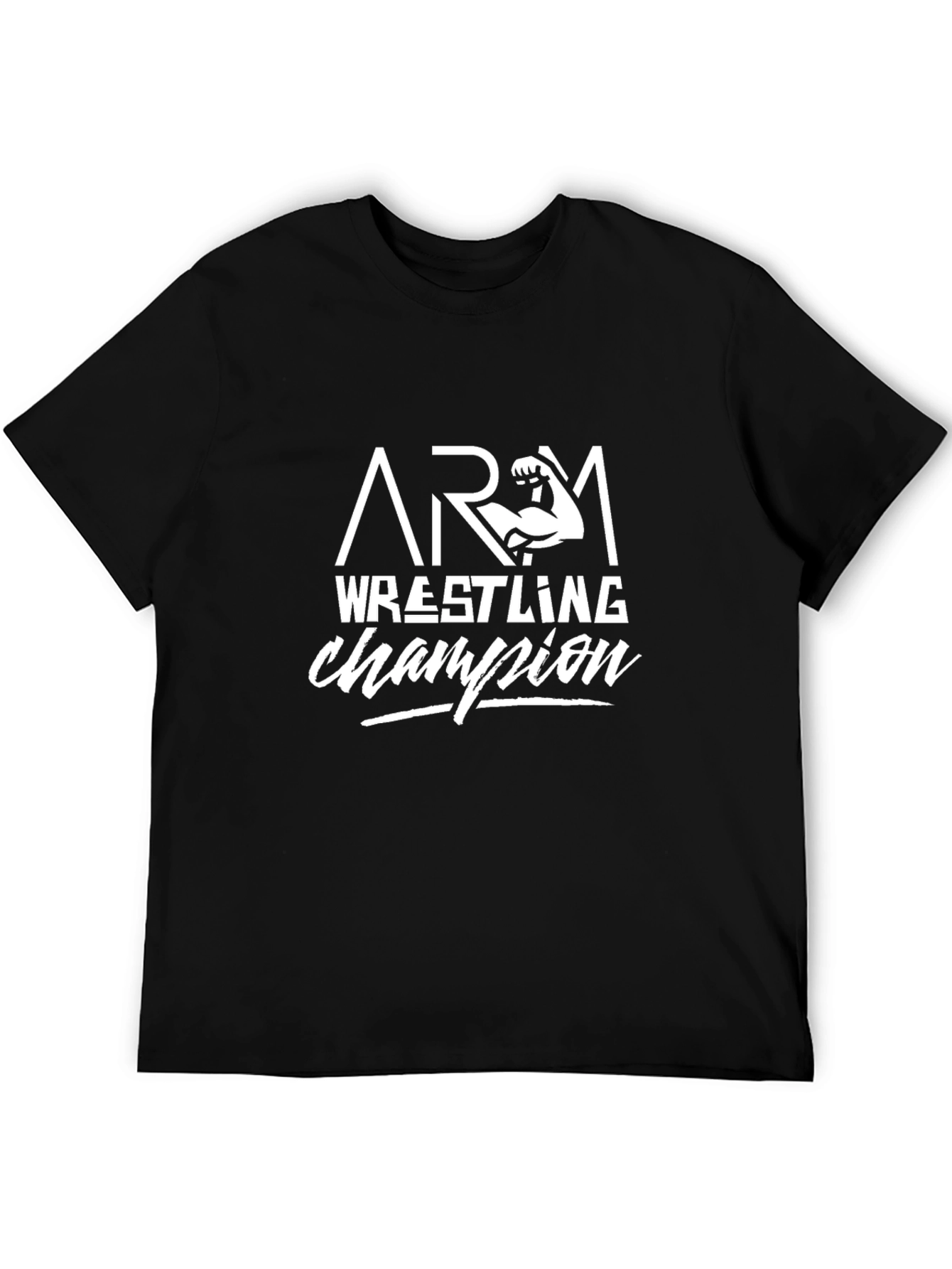 Arm Wrestling Champion Black T-Shirt