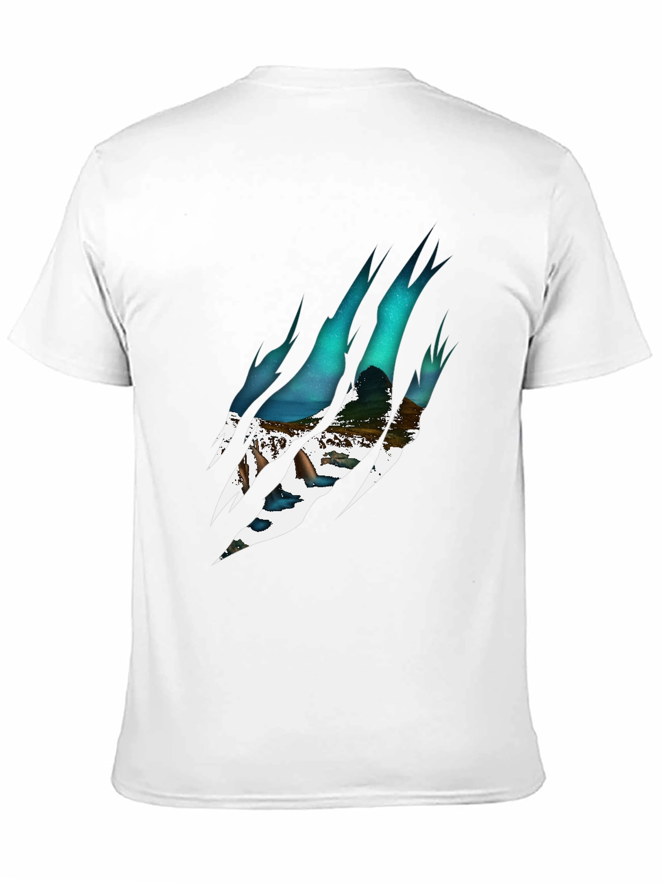 Mens Black Claw Mark Graphic Tee