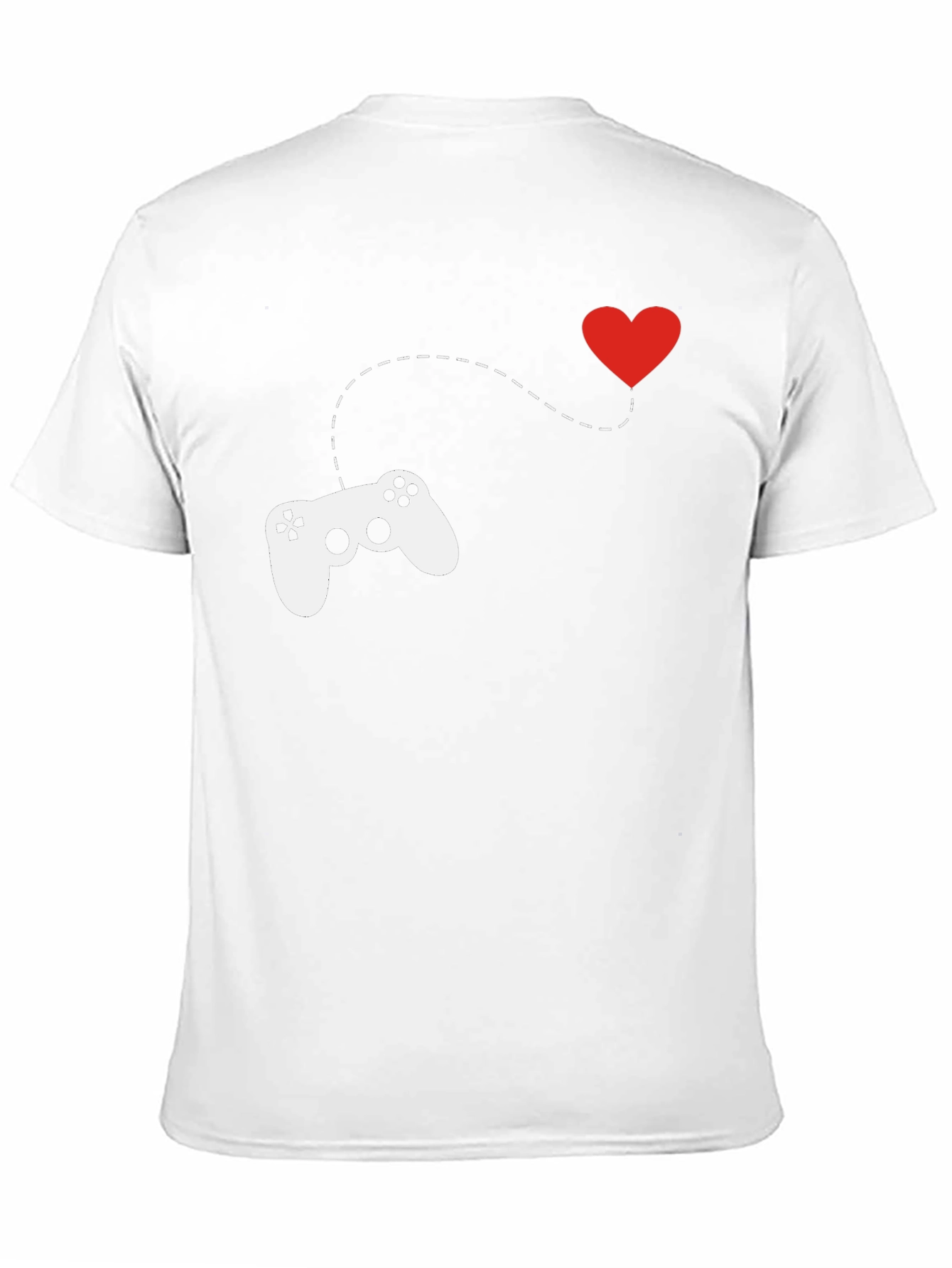 Gamer Love T-Shirt - Black Cotton Crew Neck Tee