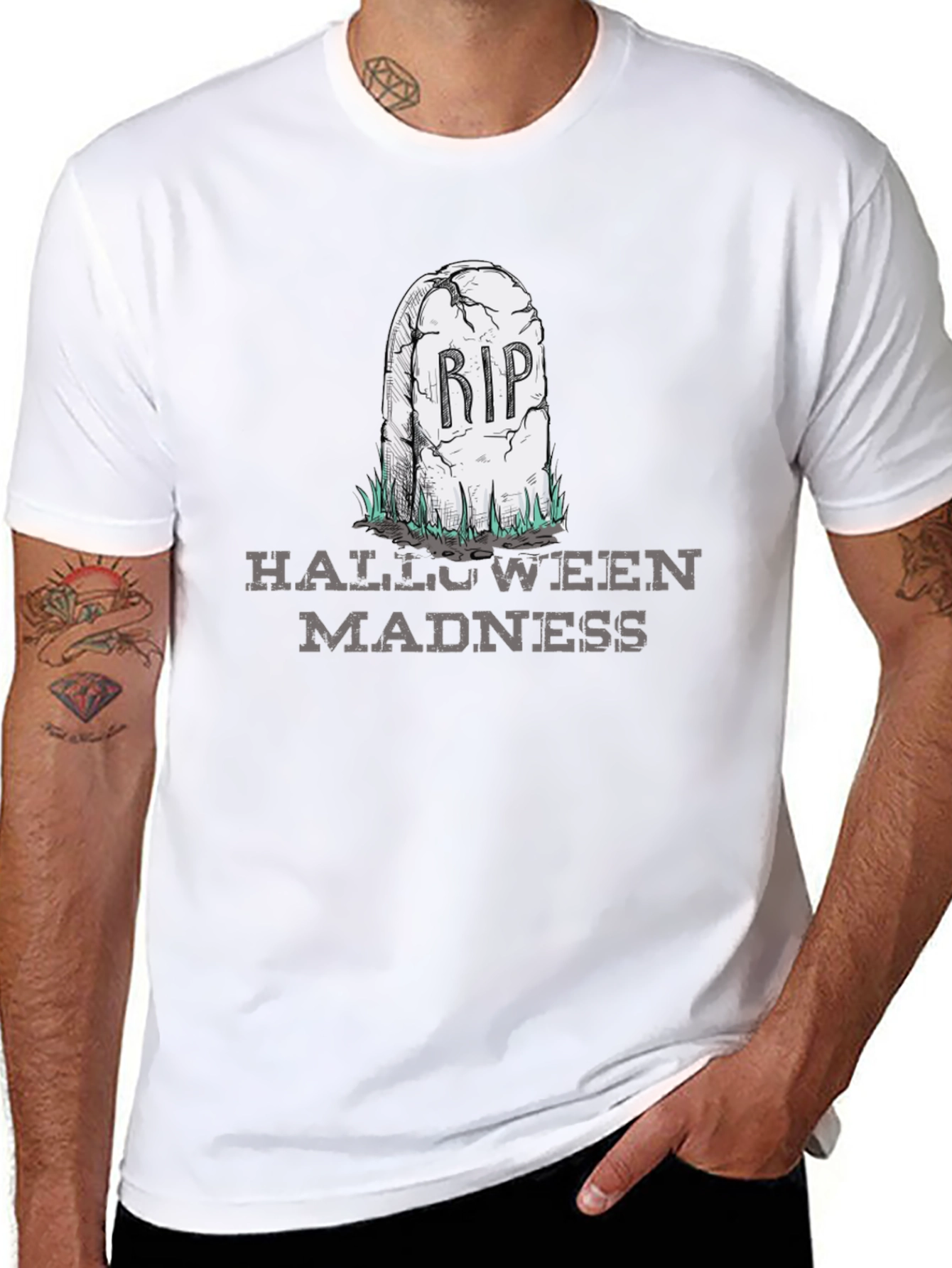 Halloween Madness RIP Tombstone T-Shirt