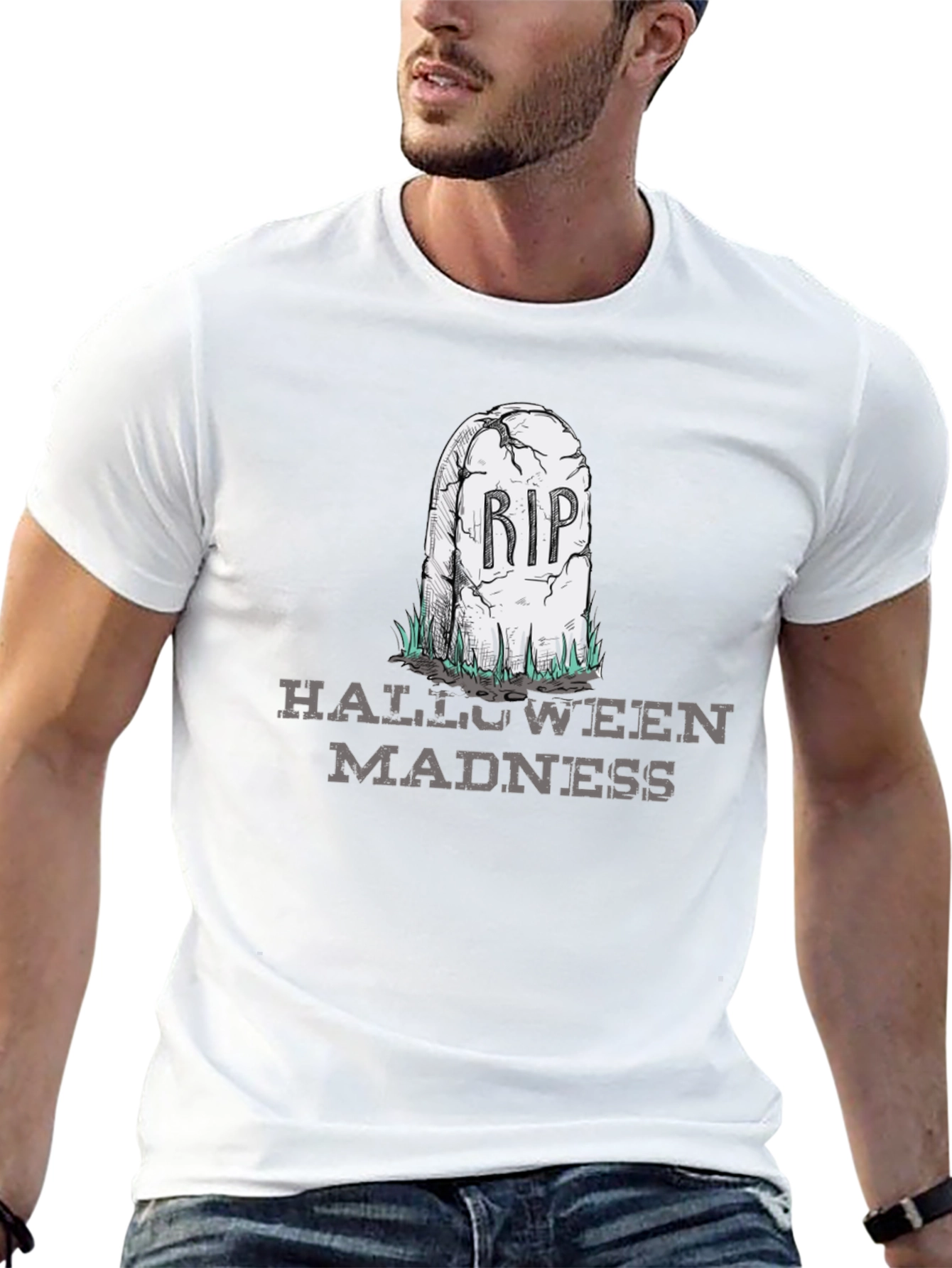 Halloween Madness RIP Tombstone T-Shirt
