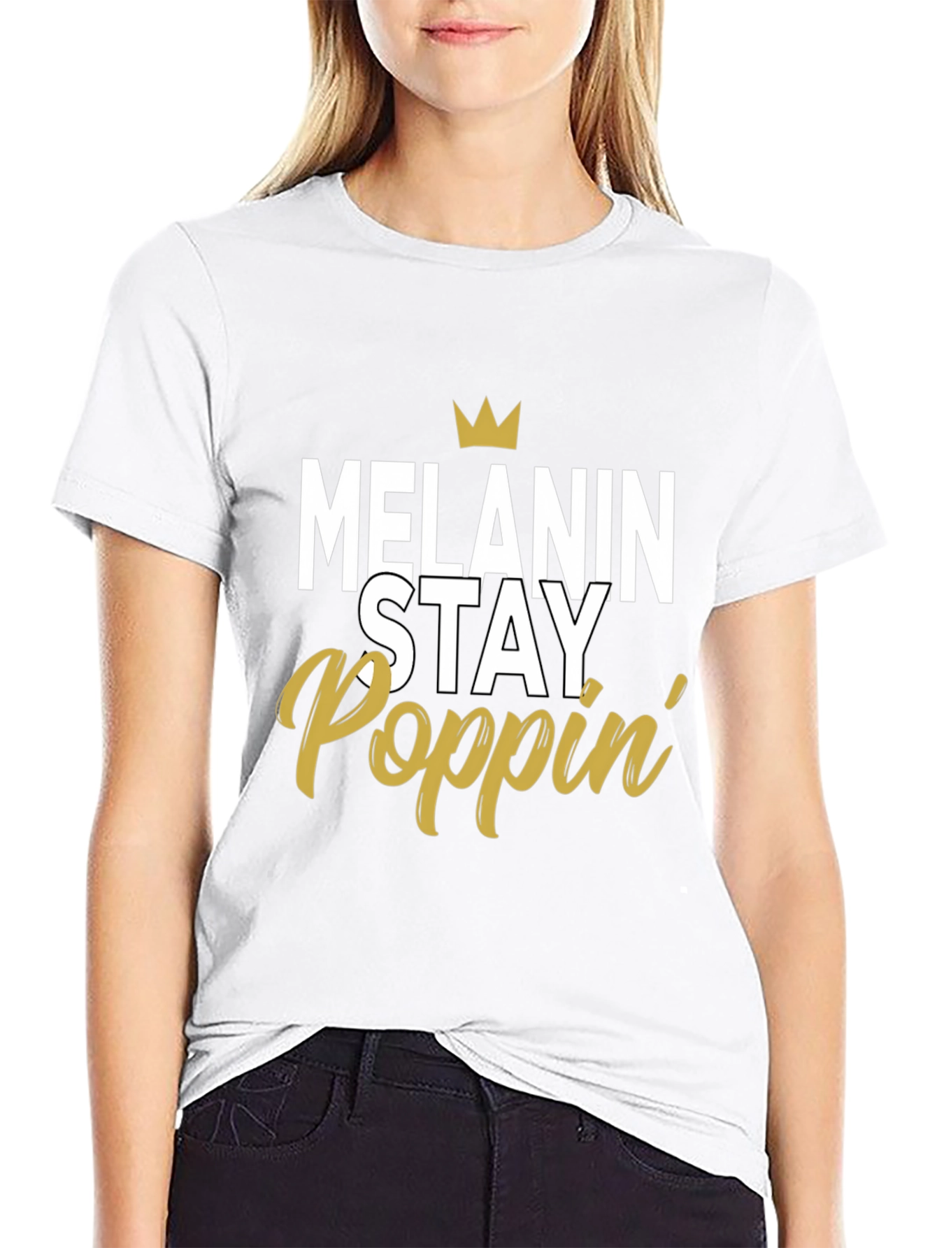 Melanin Stay Poppin Graphic Tee