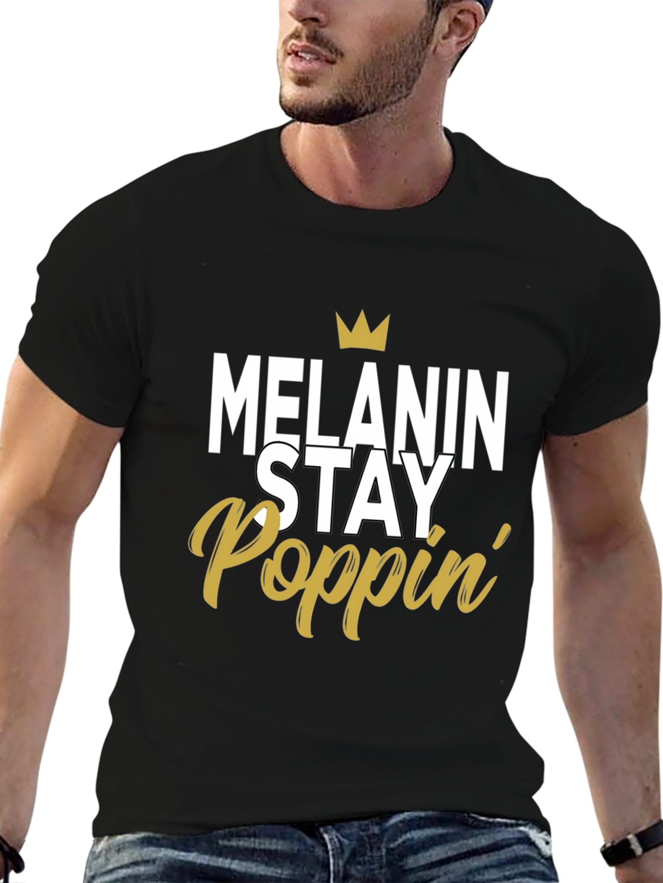 Melanin Stay Poppin Graphic Tee