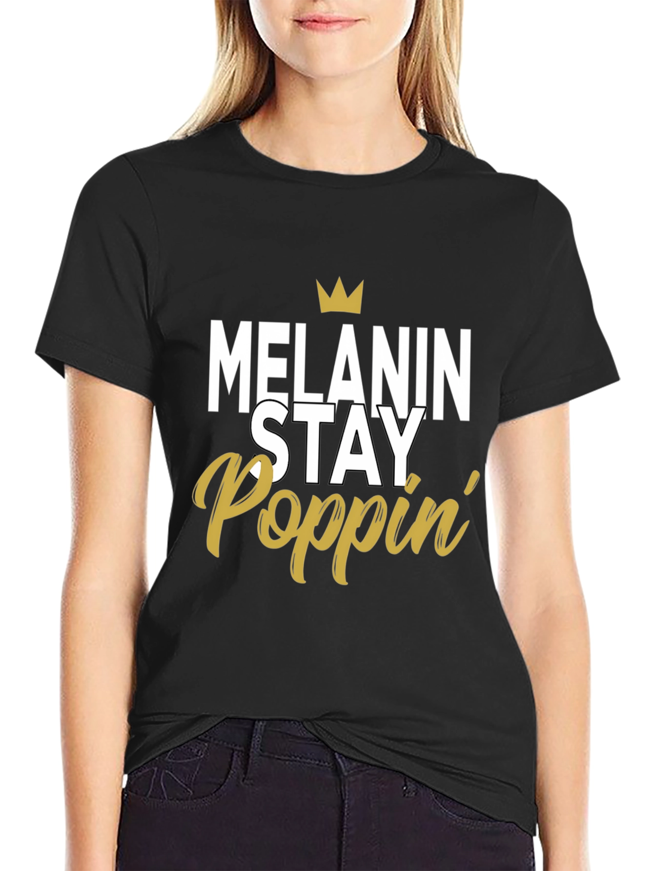 Melanin Stay Poppin Graphic Tee