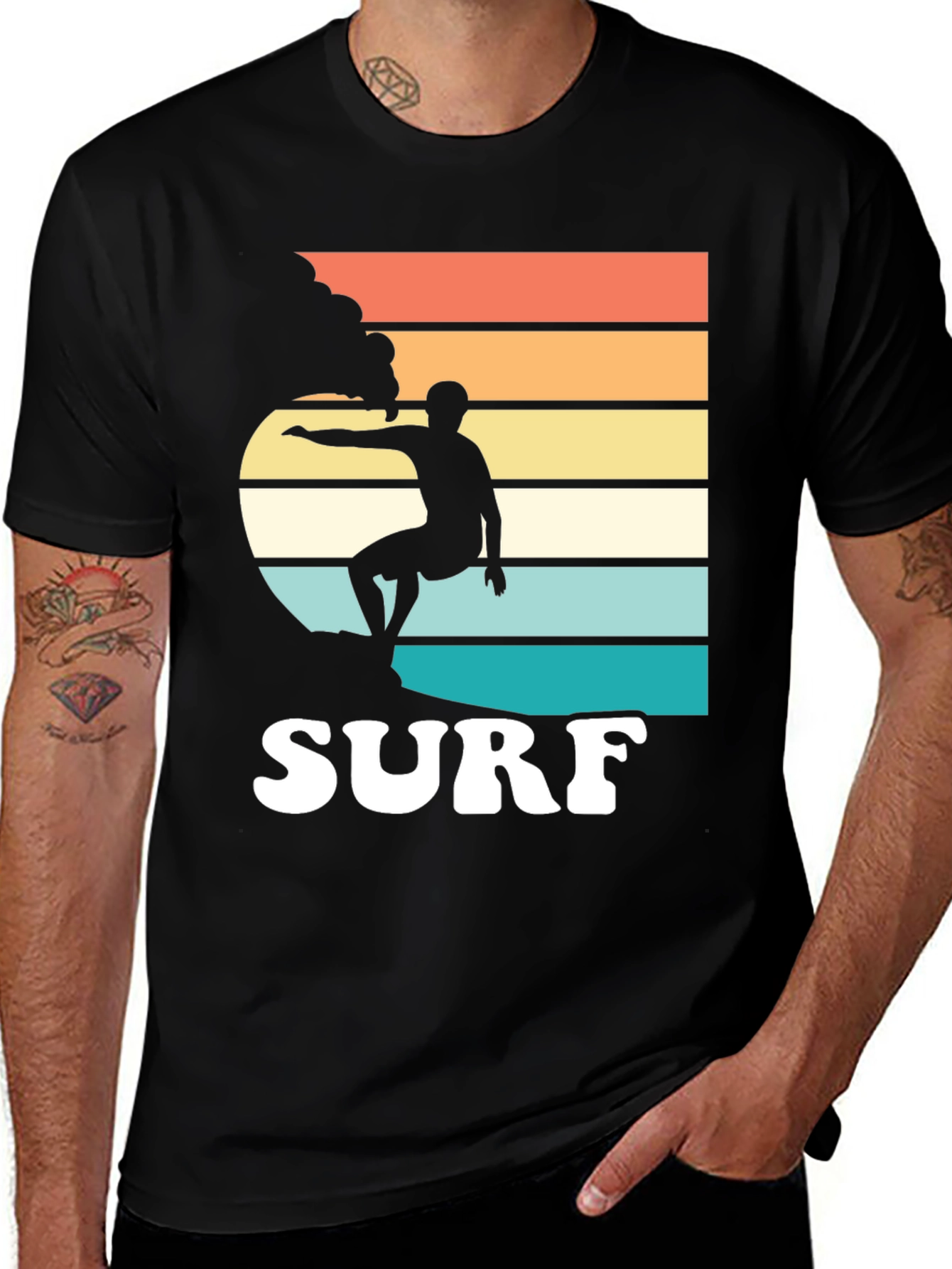 Retro Surf T-Shirt | Surfer Graphic Tee