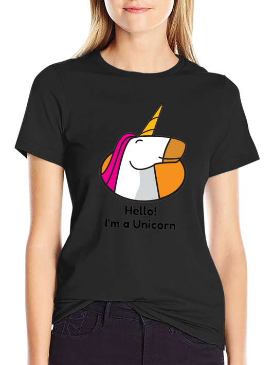 Unicorn Graphic Tee - Mens Black T-Shirt