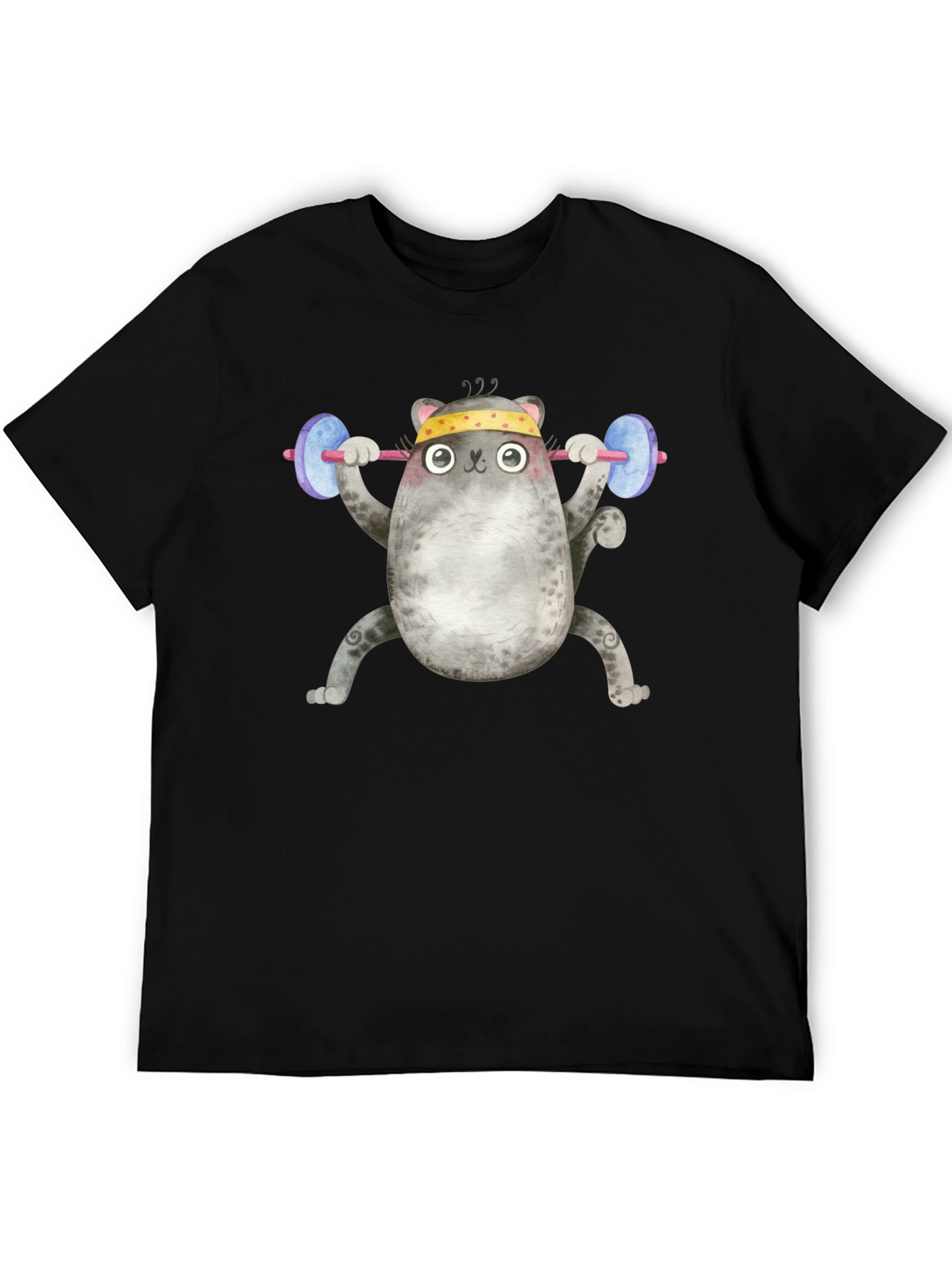 Weightlifting Cat T-Shirt