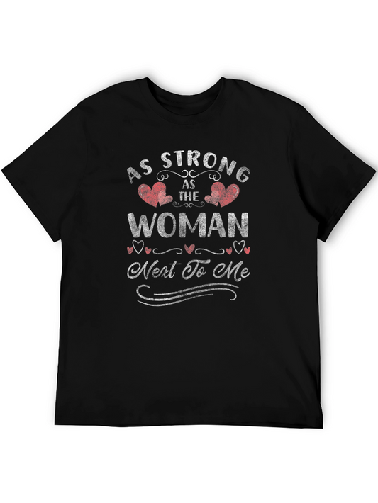 Strong Woman Graphic Tee - Heart Design