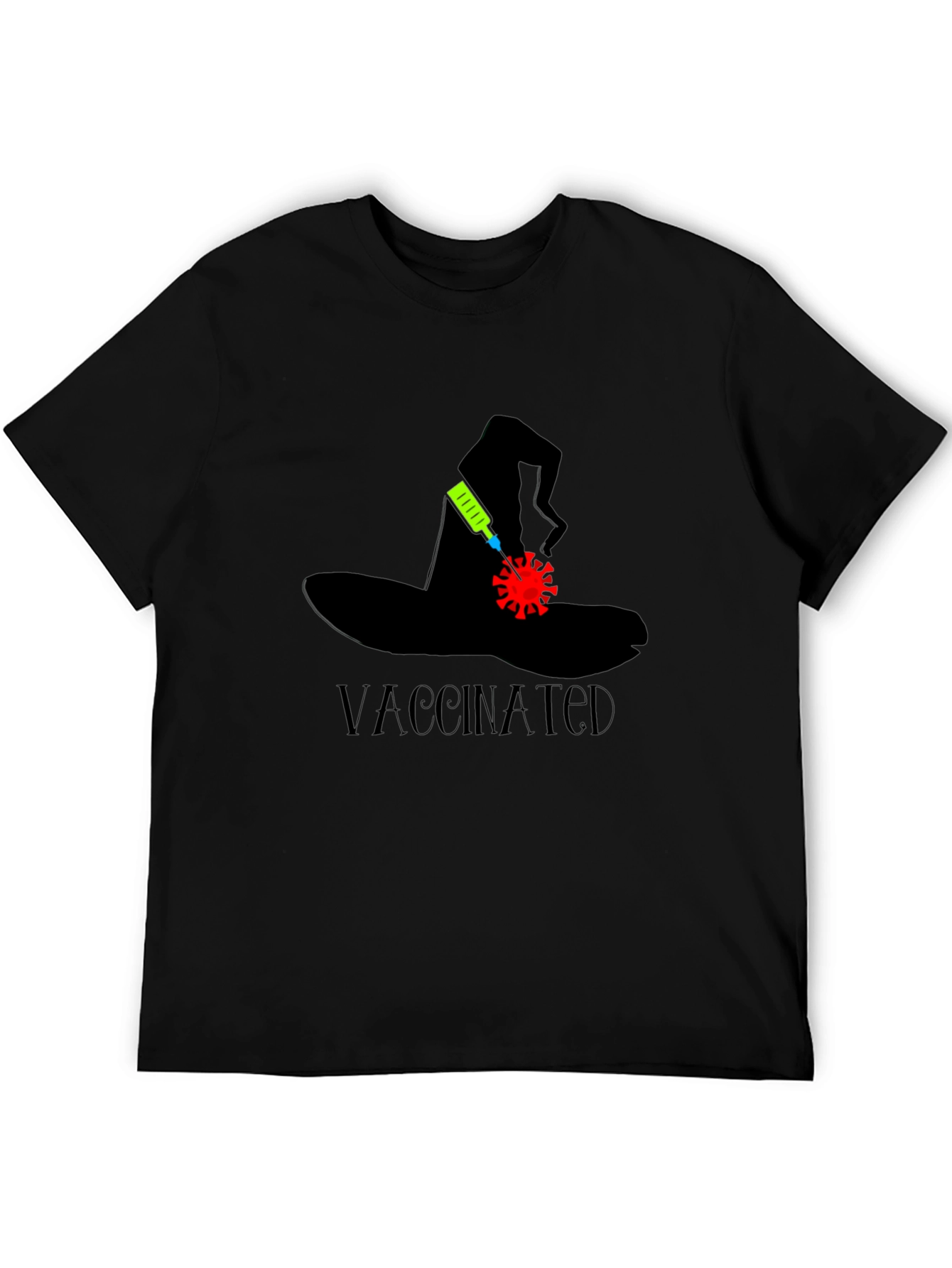 Vaccinated Halloween Witch Hat T-Shirt